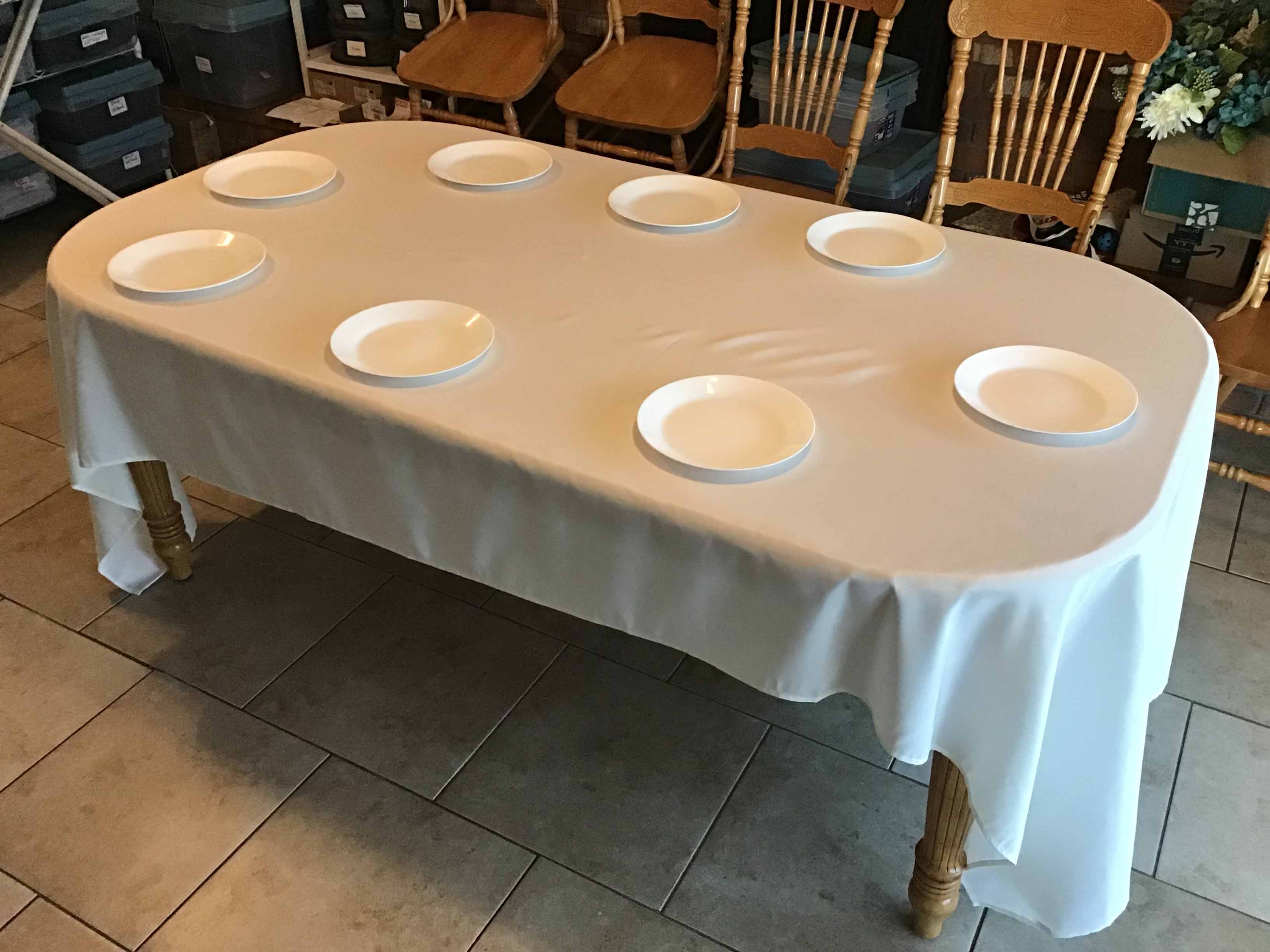 rectangle tablecloths (ivory) - 60 x 126