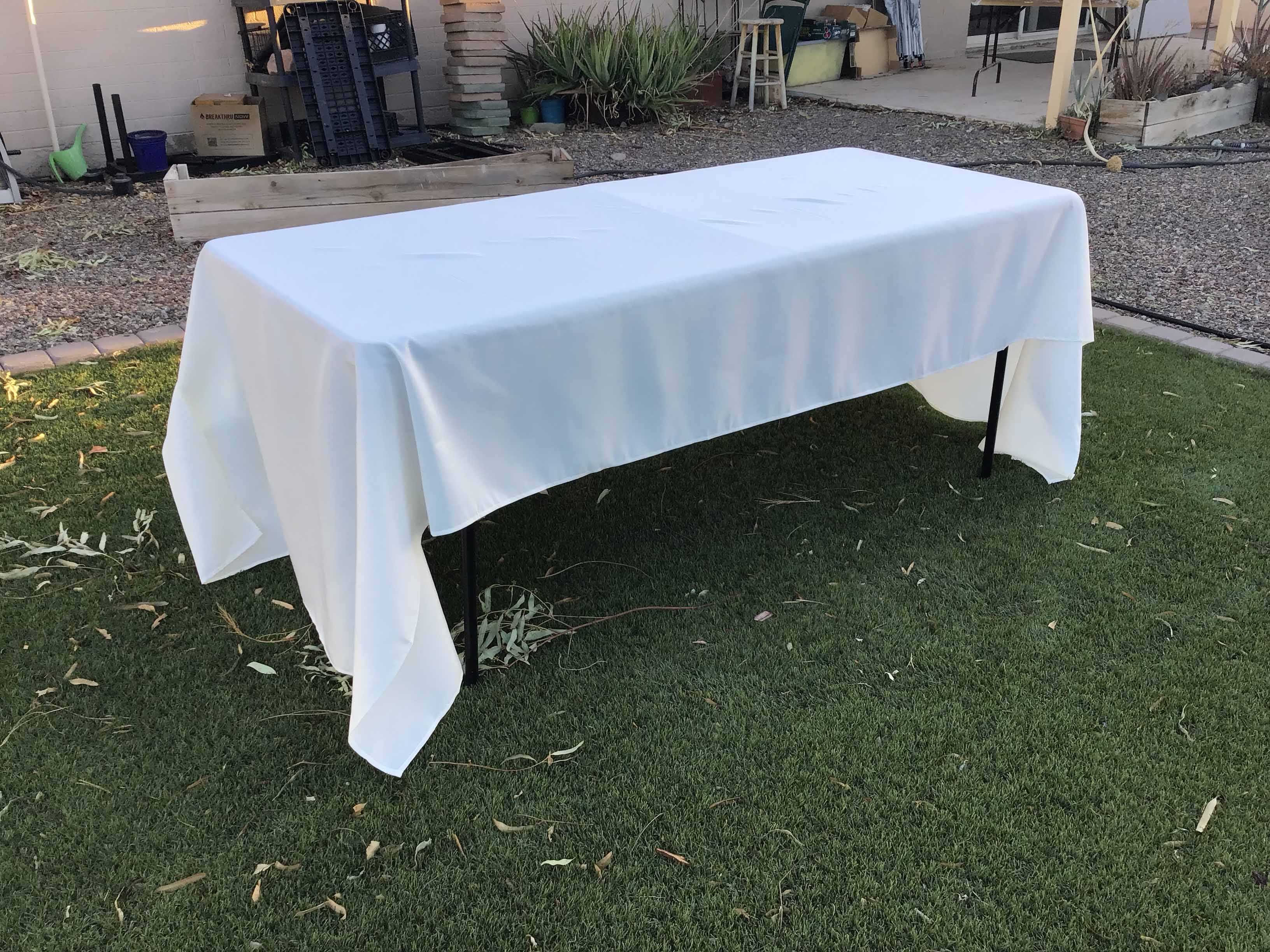 rectangle tablecloths (ivory) - 60 x 126