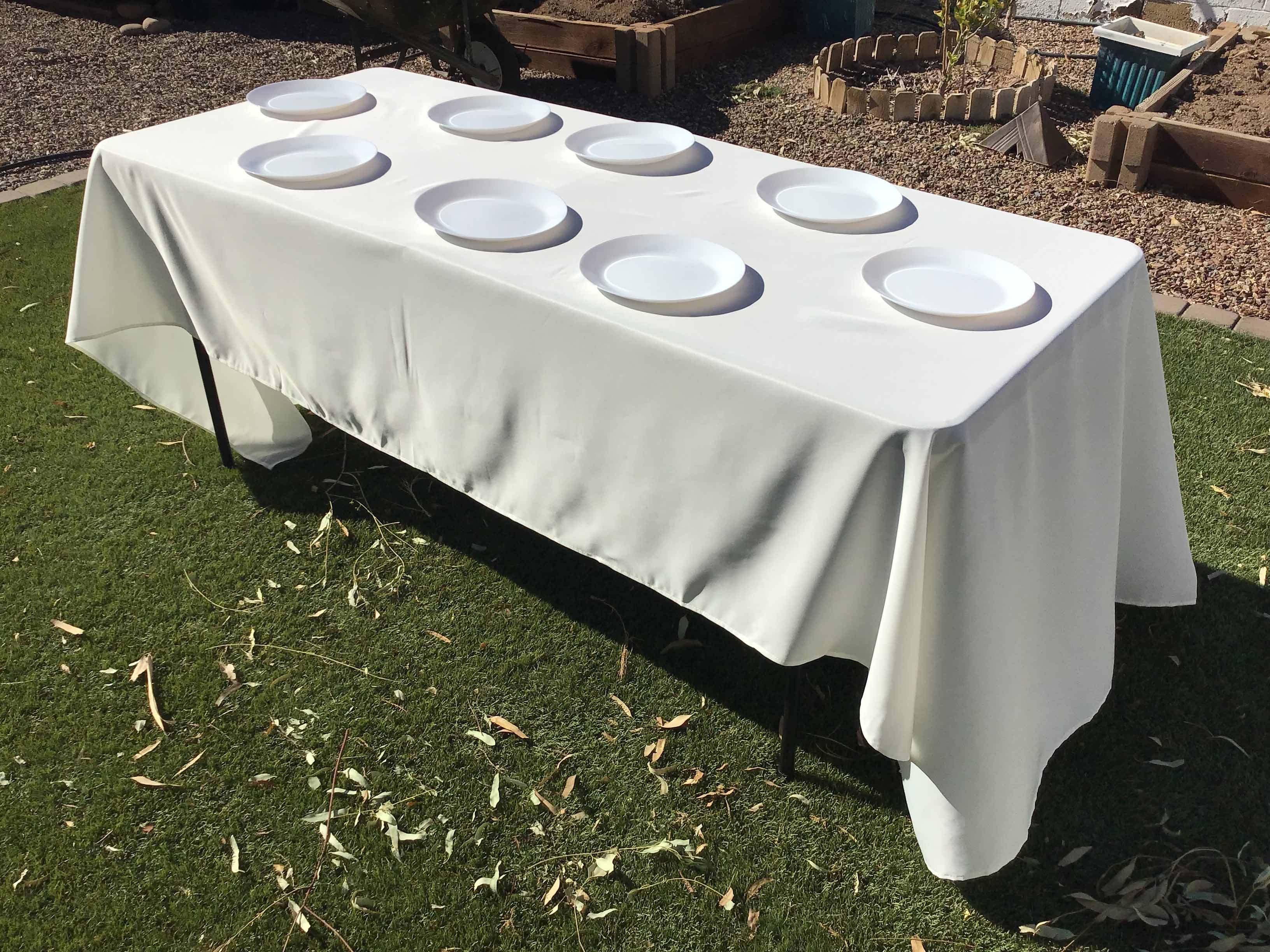 rectangle tablecloths (ivory) - 60 x 126