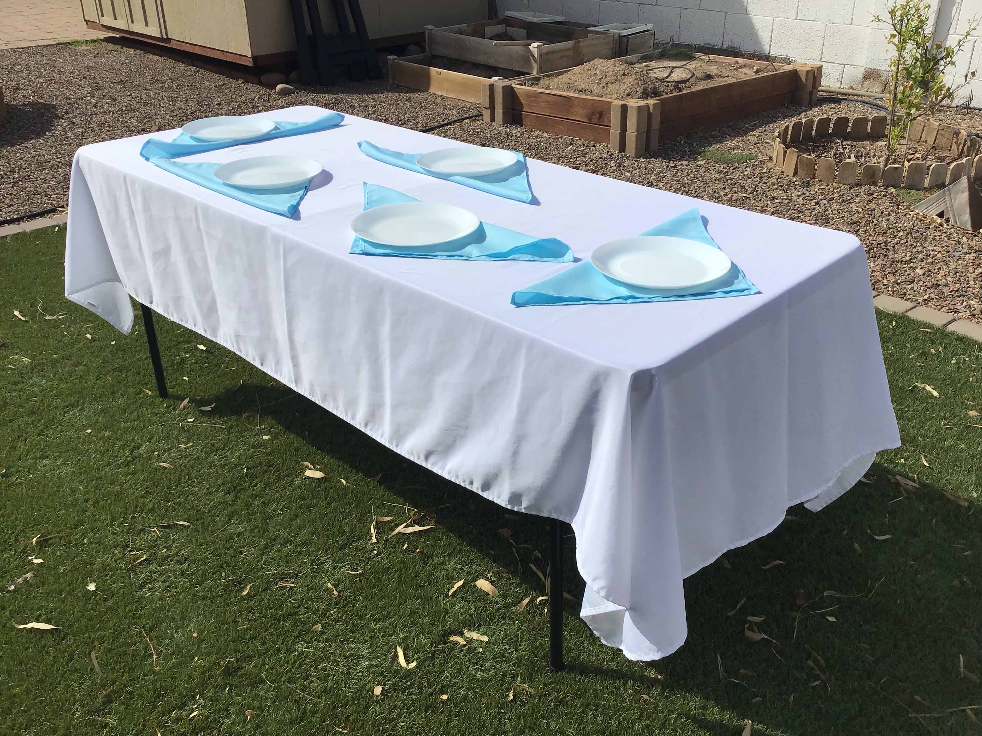 cloth dinner napkins (light blue) - 17 x 17