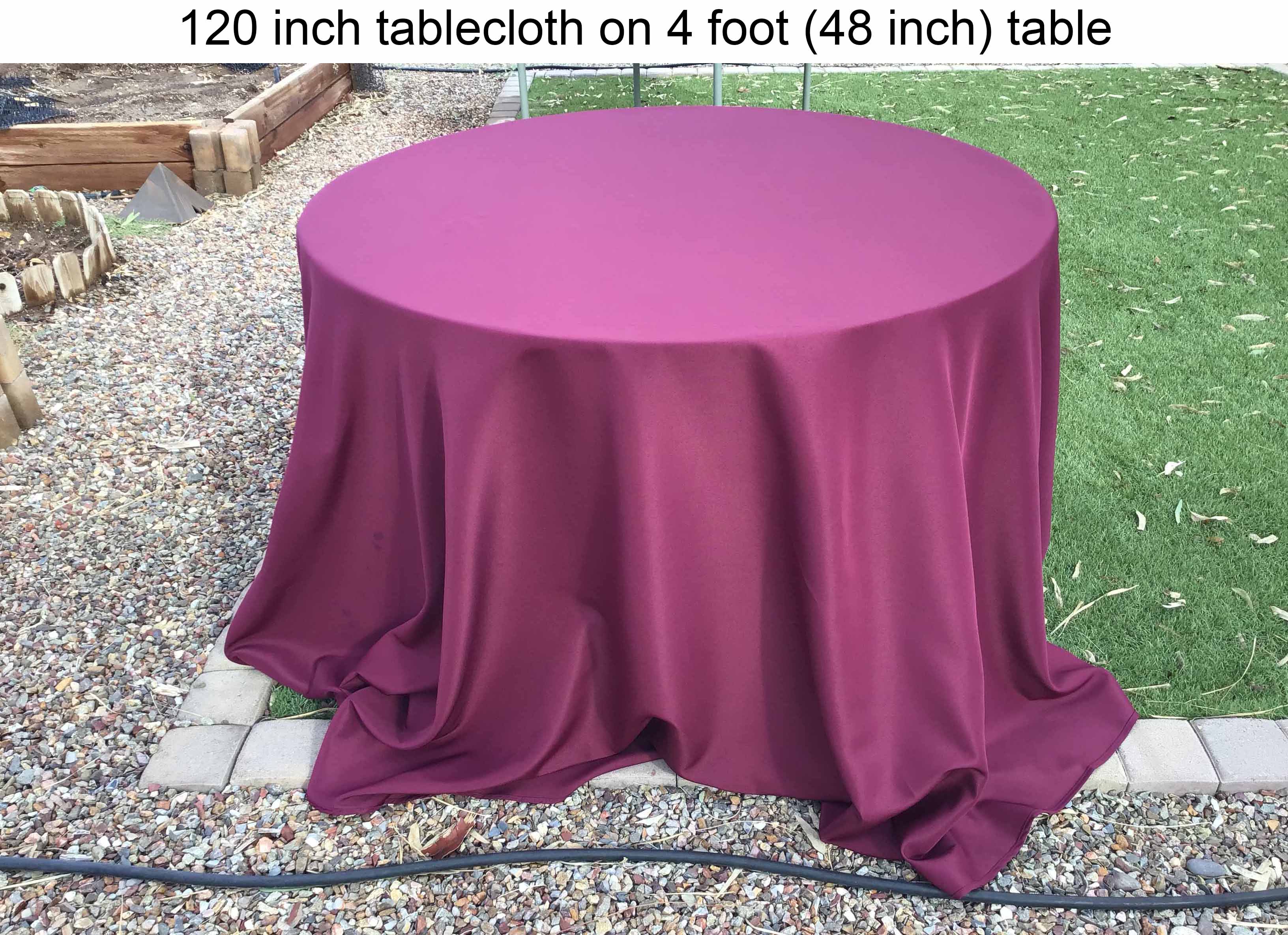 round tablecloths (cabernet) - 120