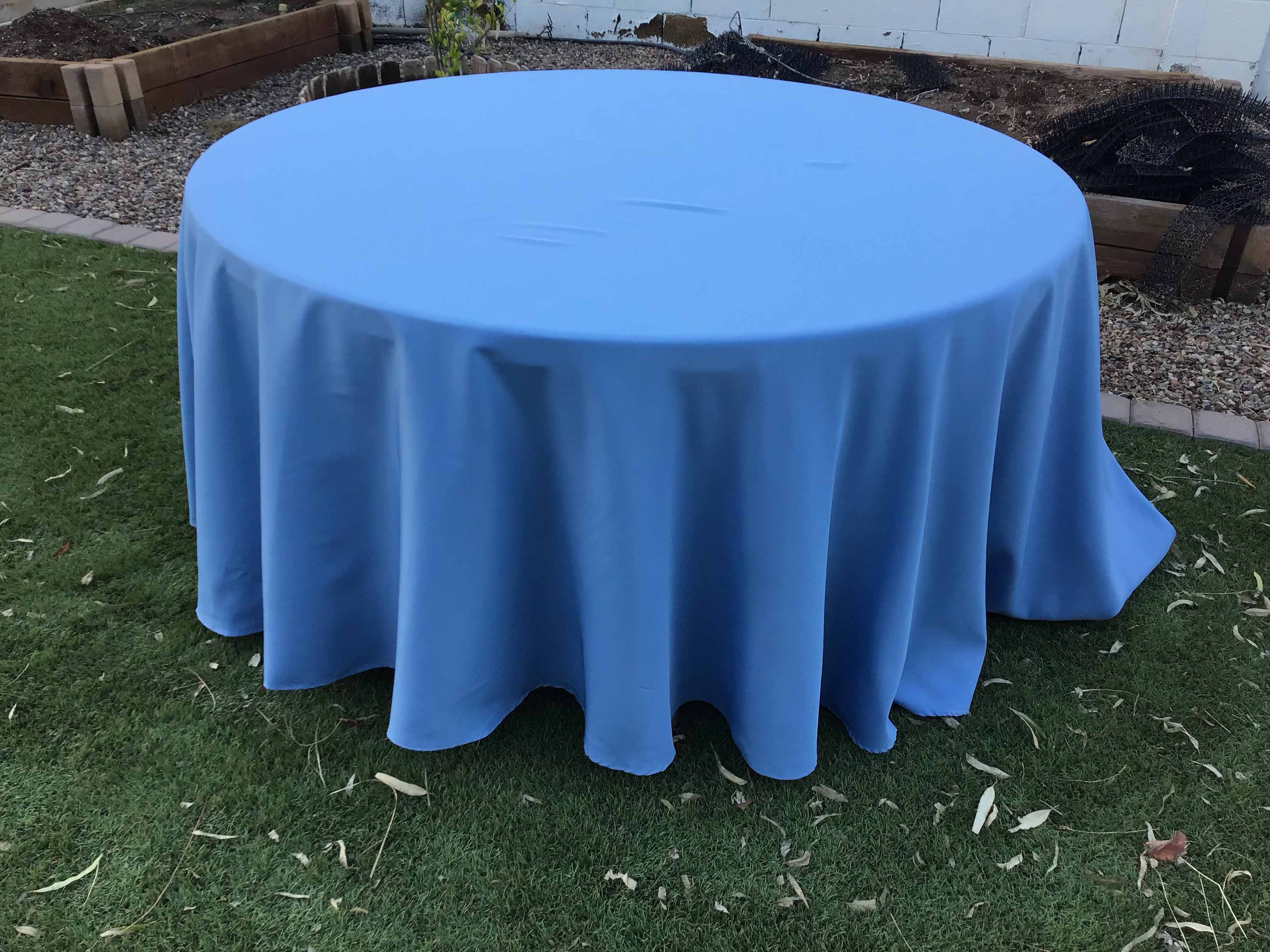 round tablecloths (steele blue) - 120