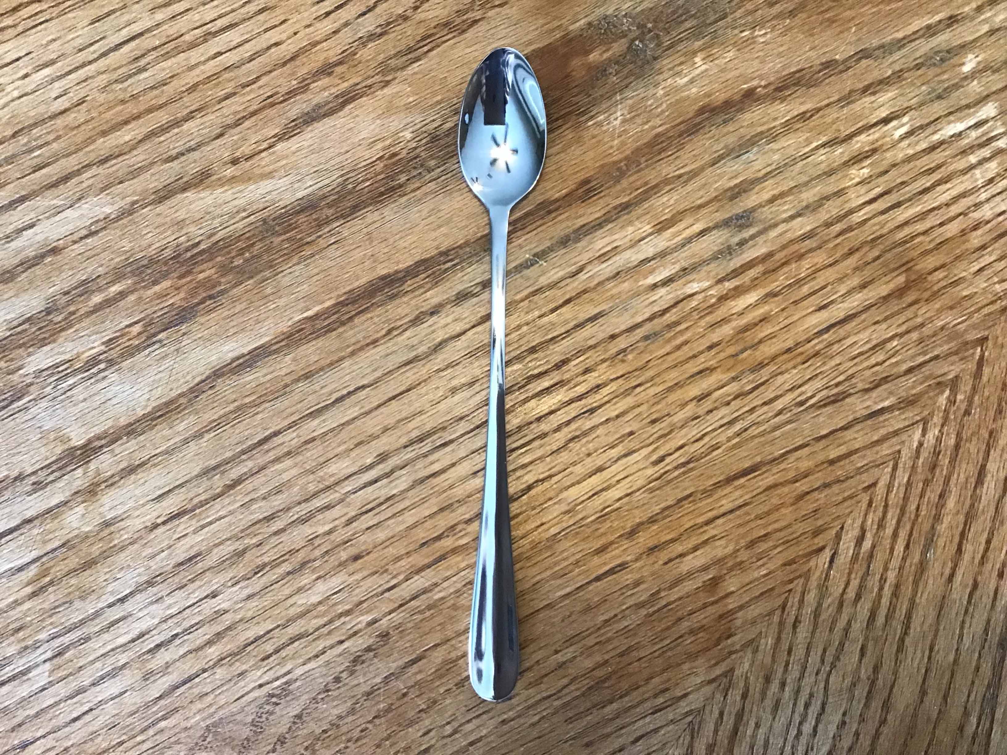 iced tea spoon (stainless steel, Acopa Brigitte 8 18/10 heavy weight)