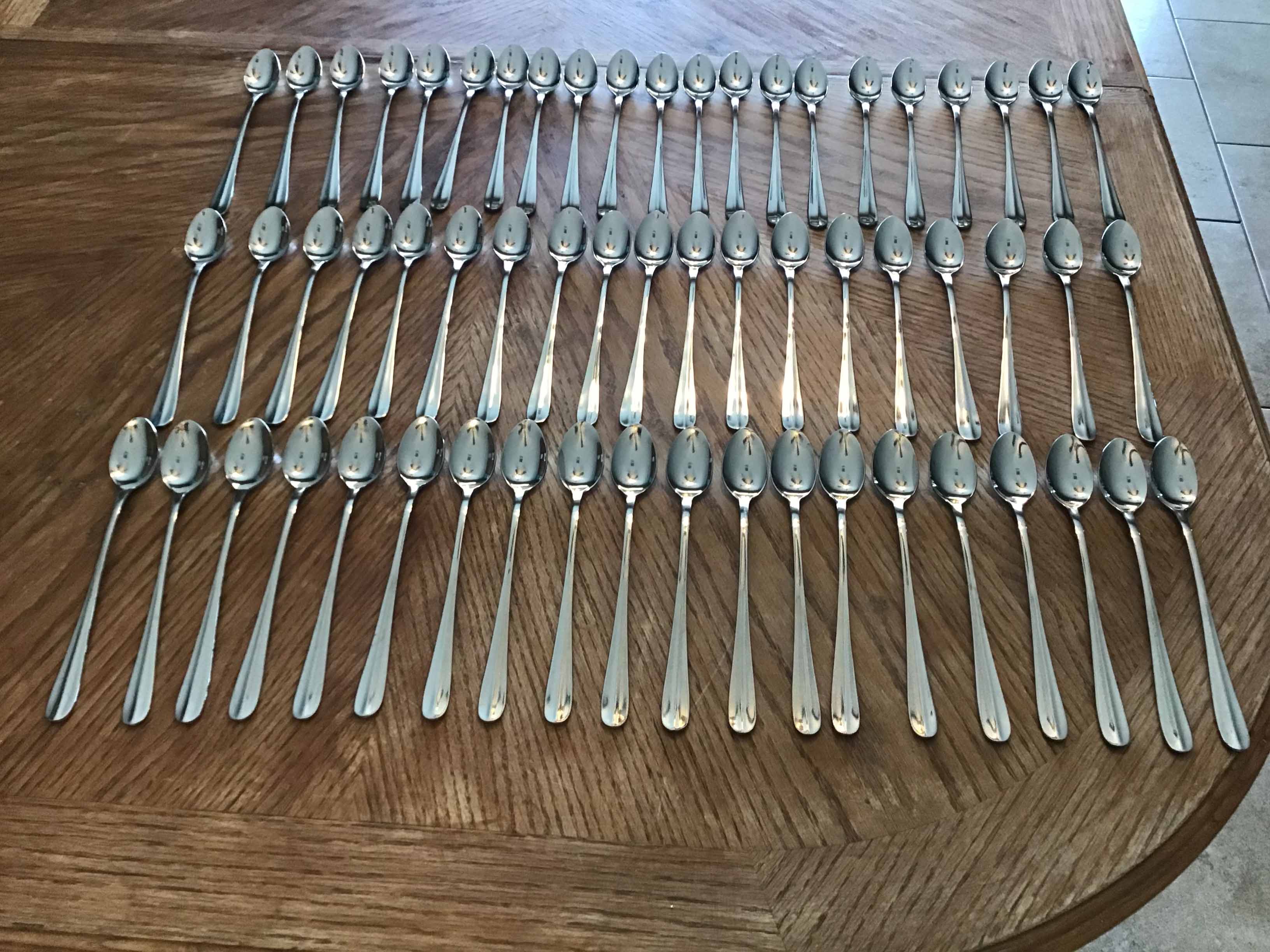 iced tea spoon (stainless steel, Acopa Brigitte 8 18/10 heavy weight)