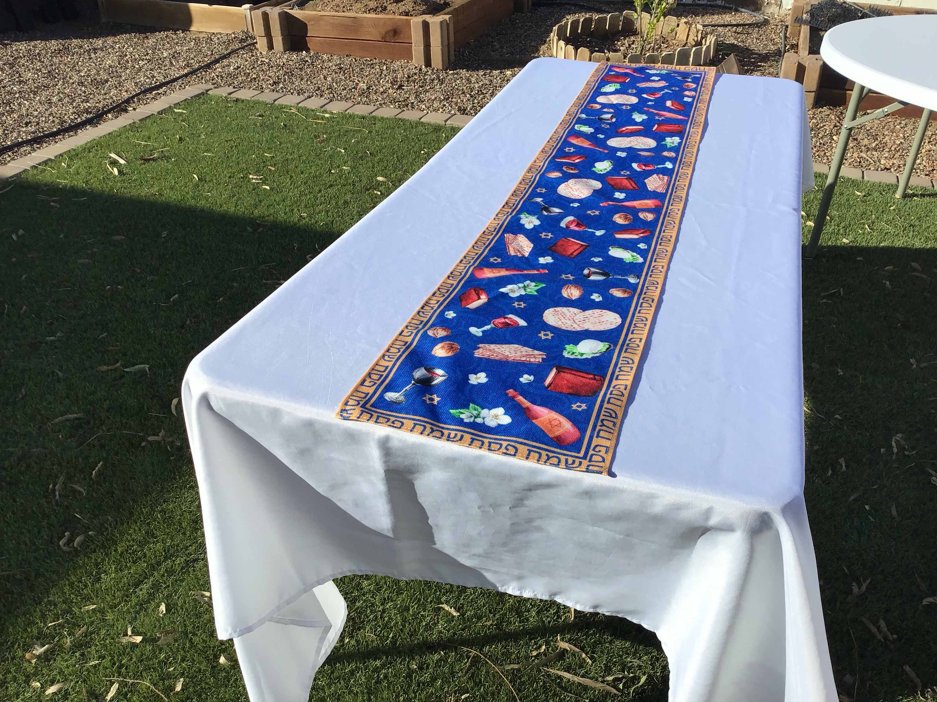 table runners (Passover, Jewish seder matzo) - 13 x 72