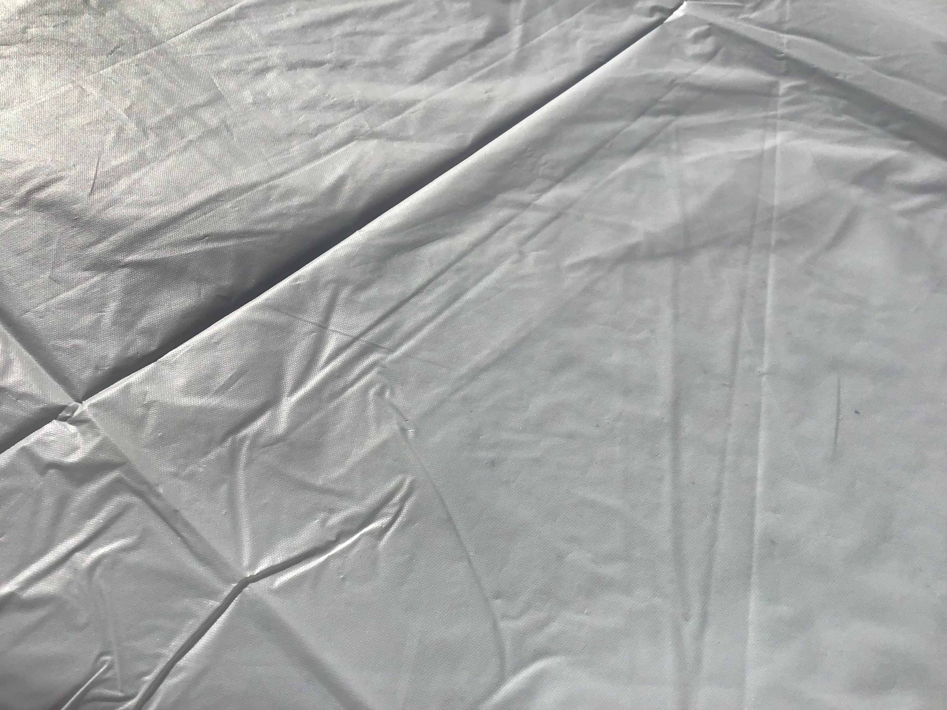 round tablecloth (white, disposable, plastic) - 84