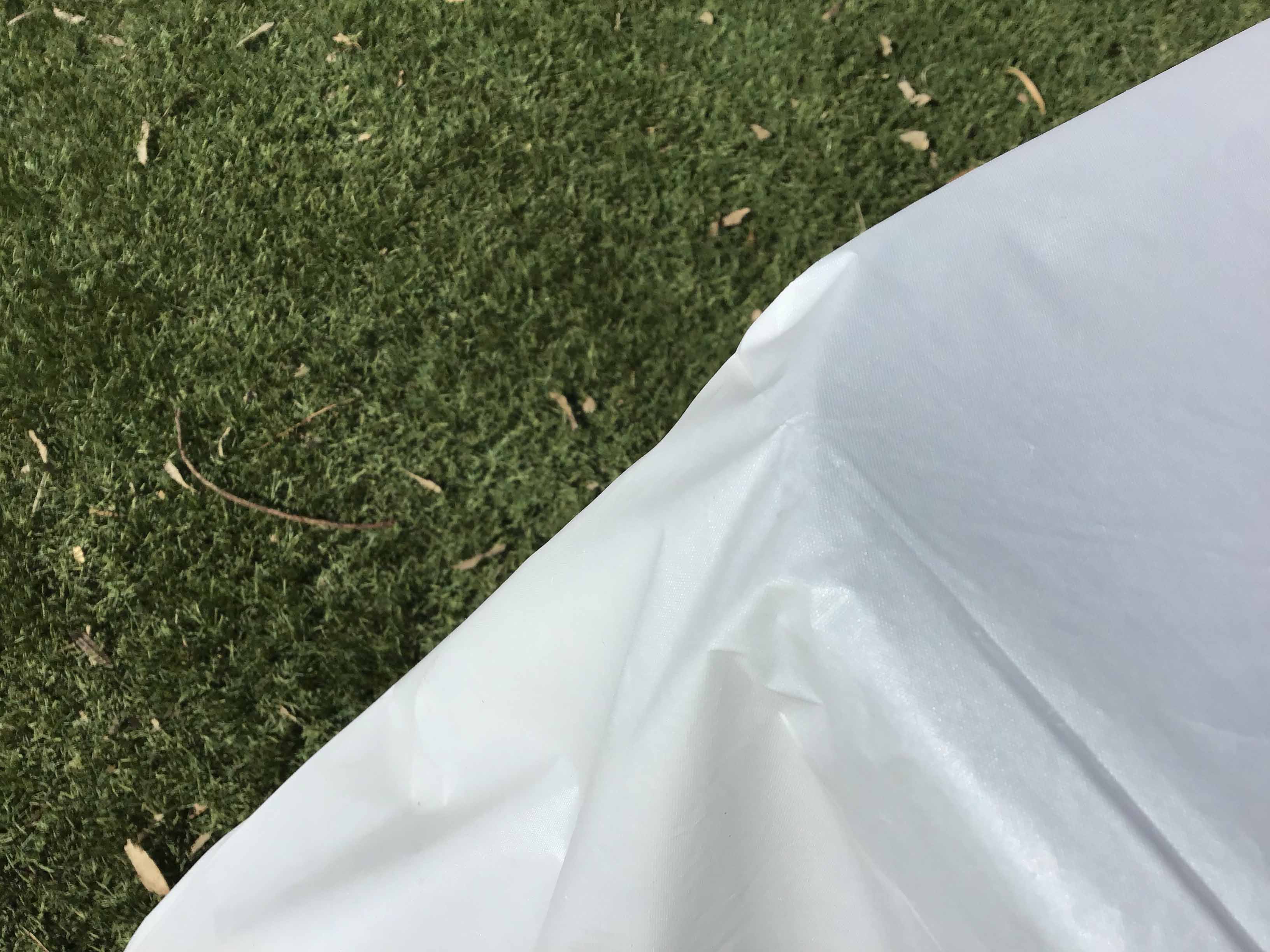 rectangle tablecloth (white, plastic, disposable) - 54 x 108