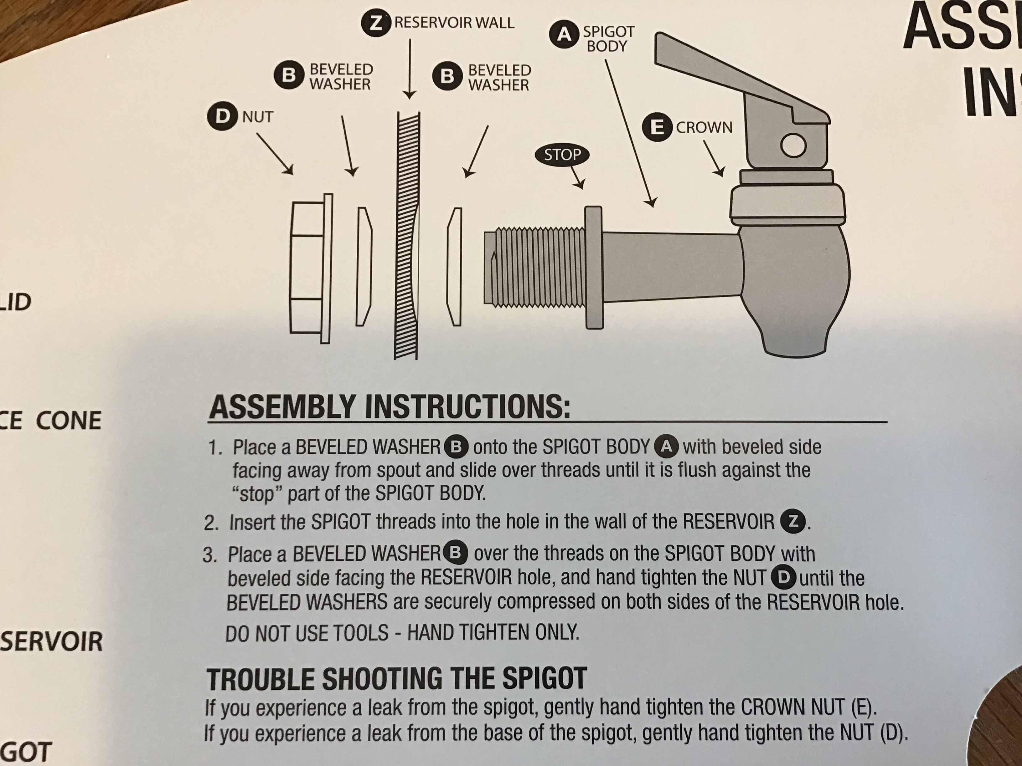 3.5 gallon Party Top Beverage Dispenser (with ice core)