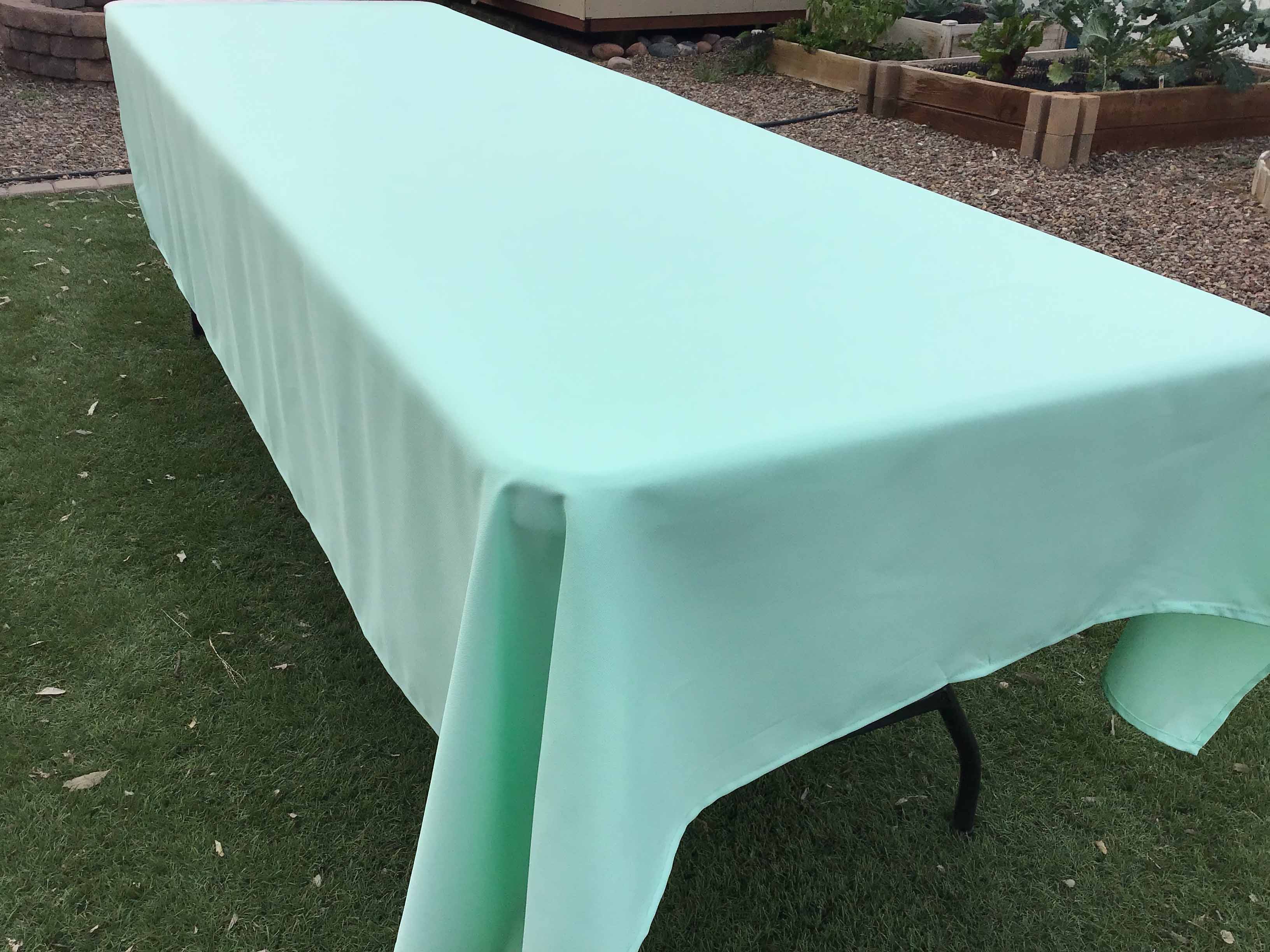 rectangle tablecloths (mint green) - 60 x 102
