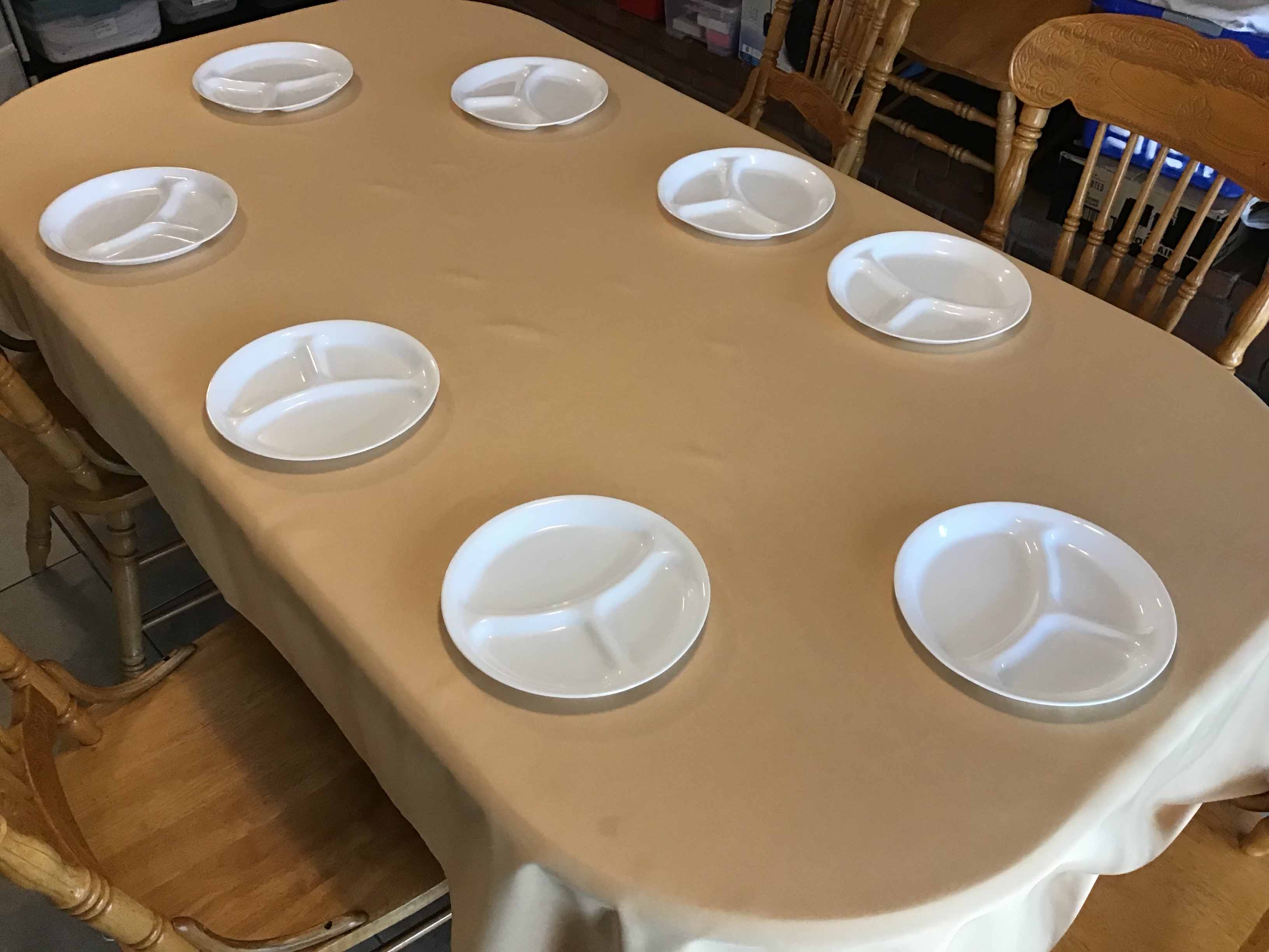 rectangle tablecloths (peach) - 60 x 102