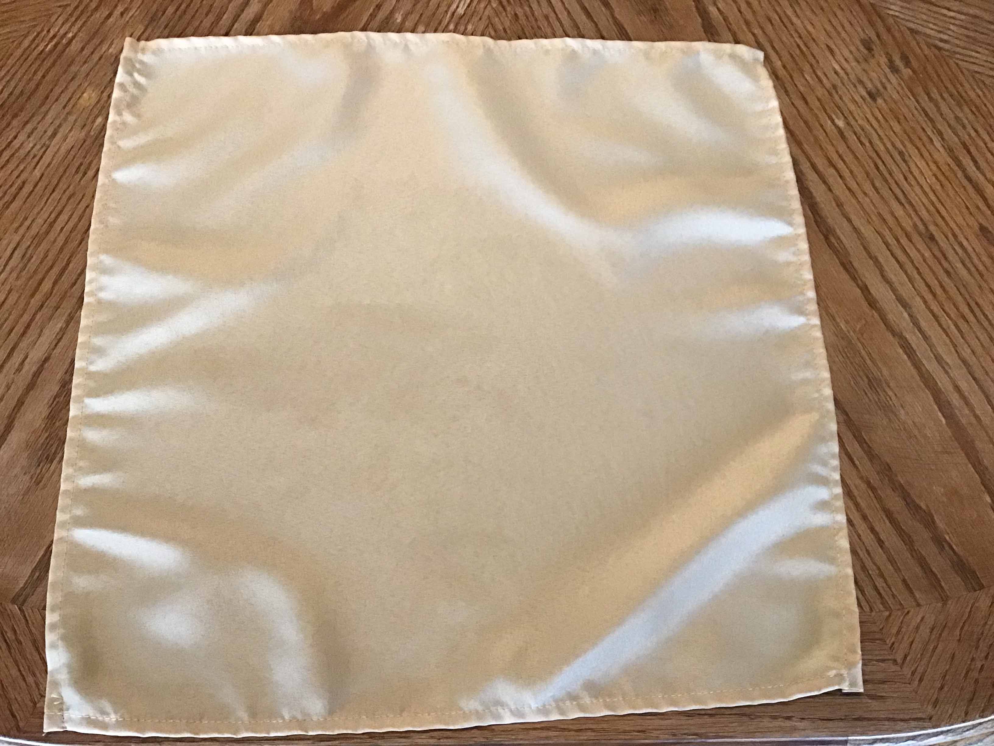 cloth dinner napkins (champagne) - 17 x 17