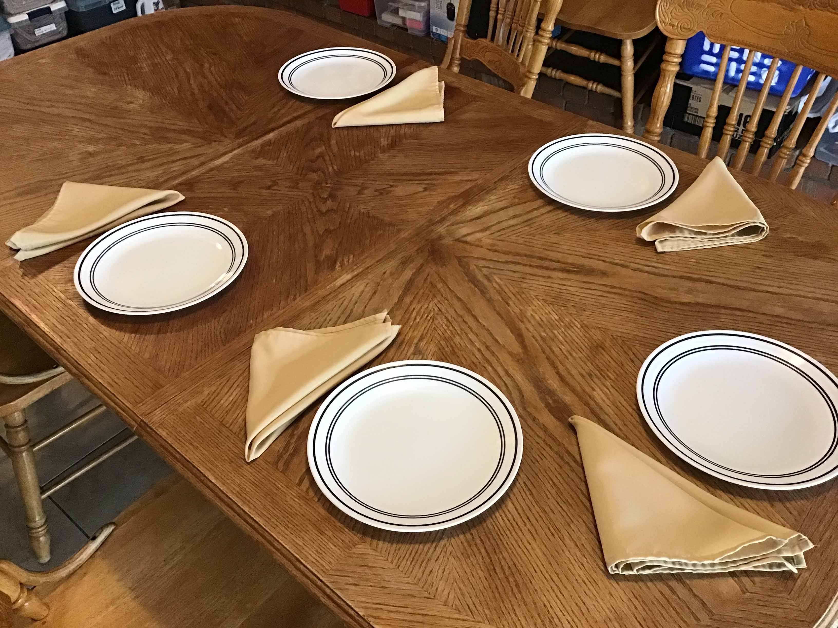 cloth dinner napkins (champagne) - 17 x 17