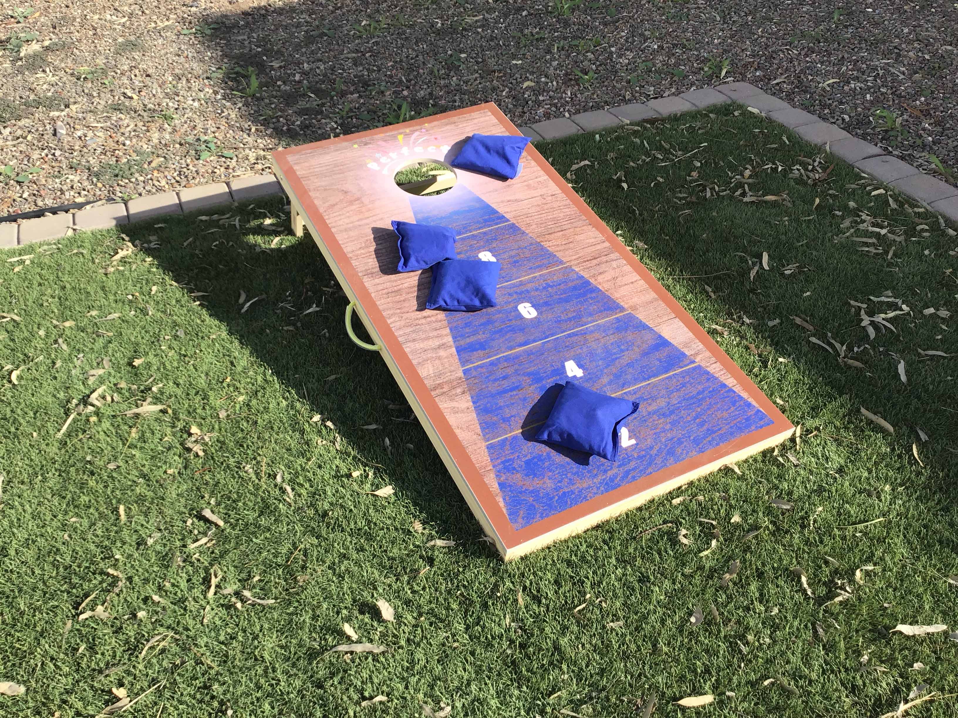 cornhole beanbag toss set