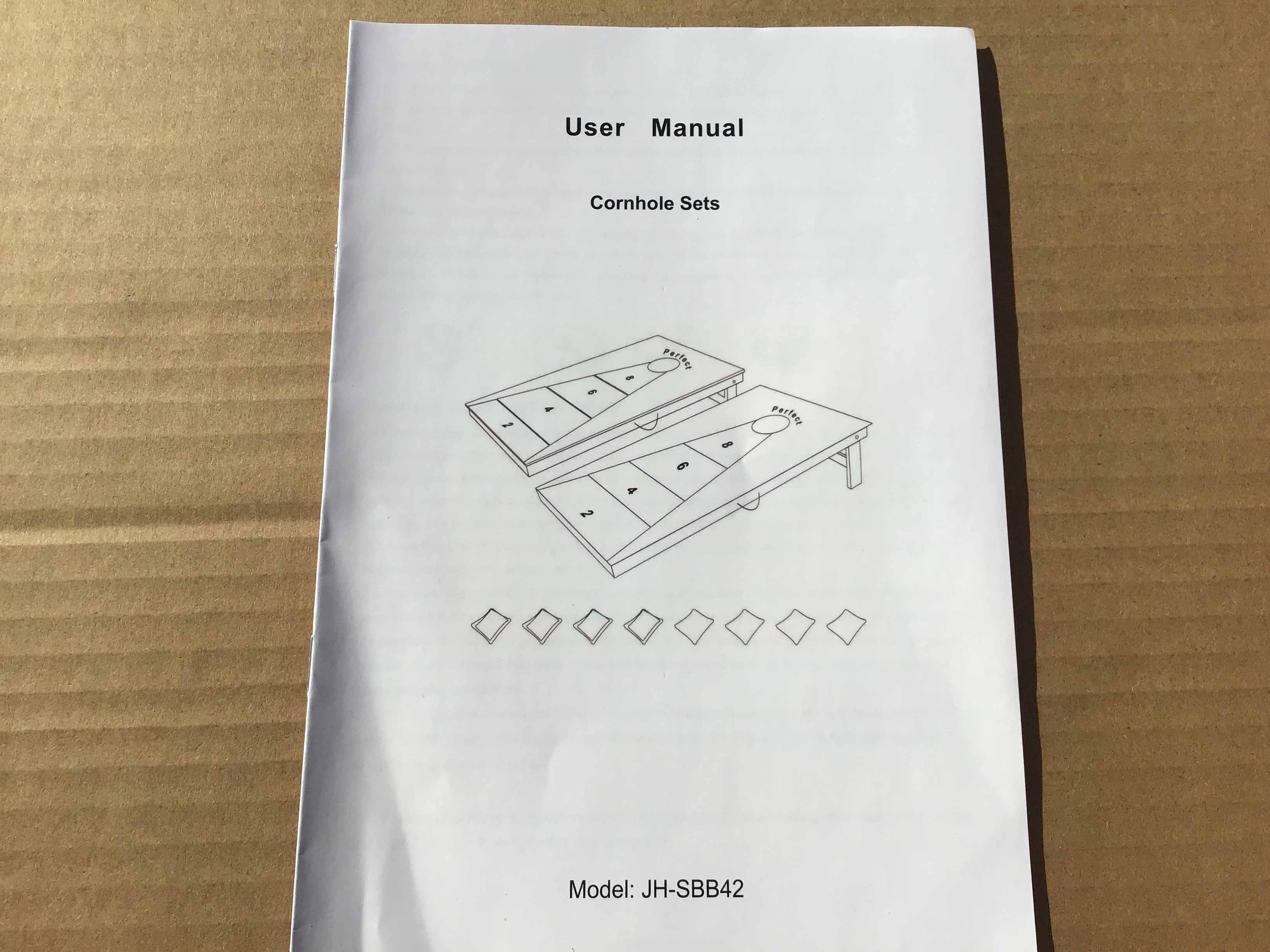 cornhole beanbag toss set