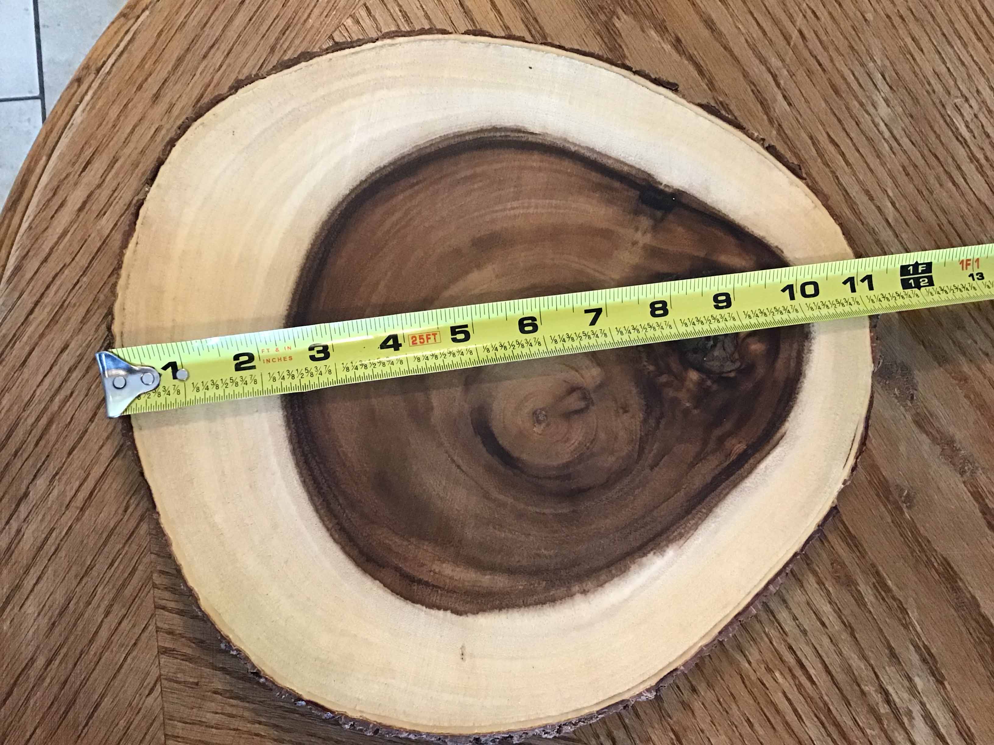 wood serving platter (10-11 diameter)