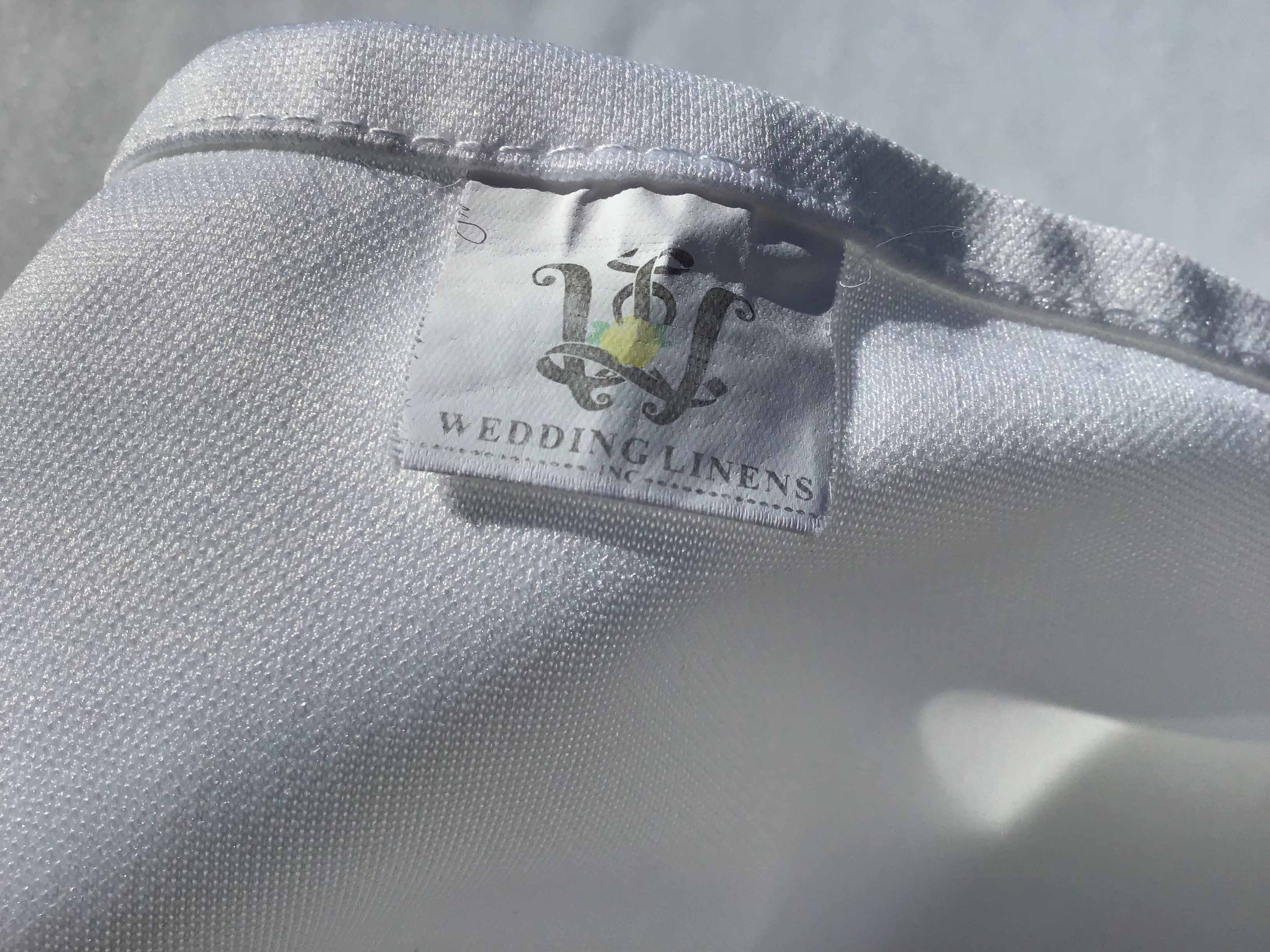 rectangle tablecloths (wrinkle-free scuba, white) - 55 x 120