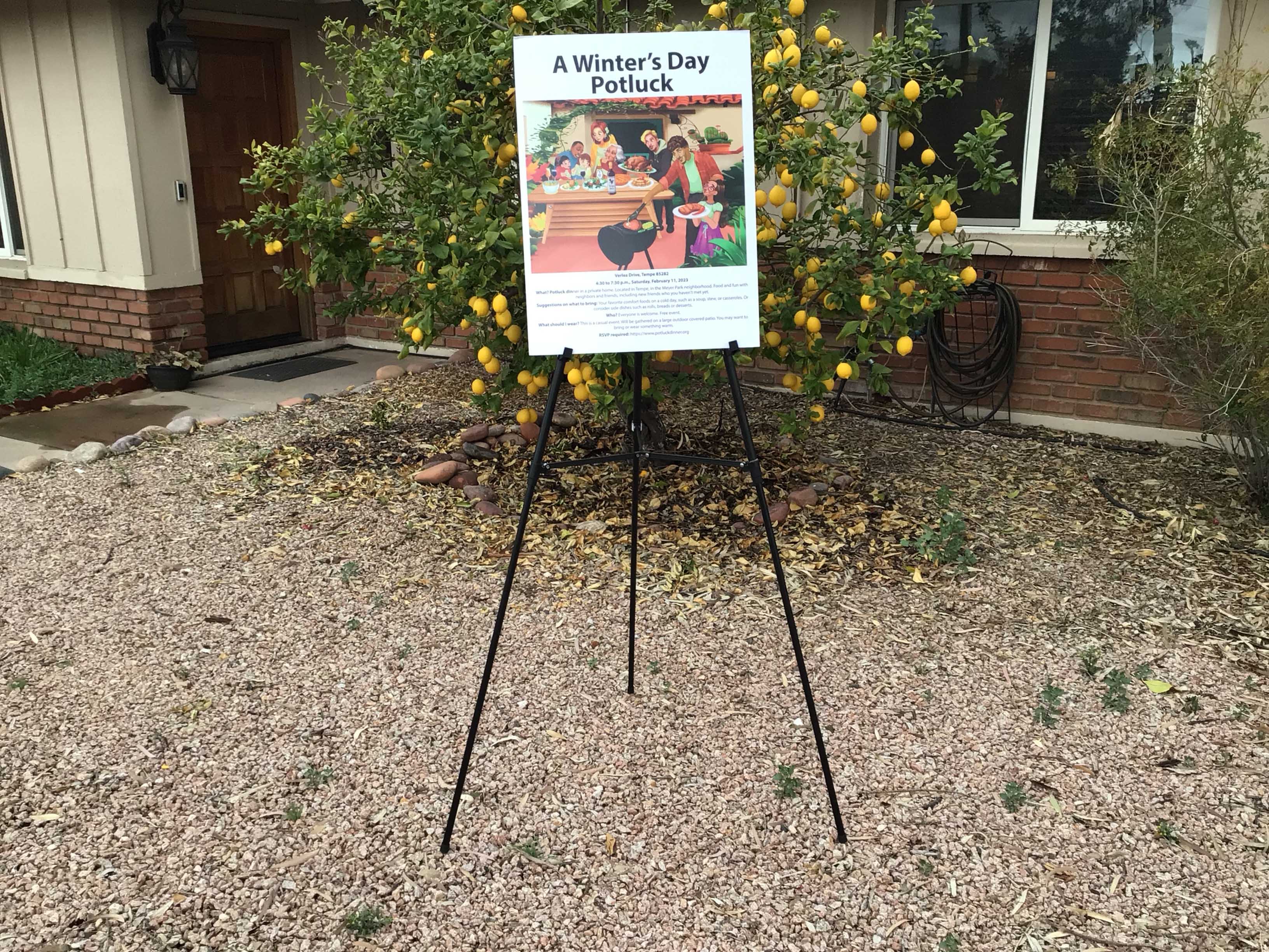 easel (black aluminum) - 36 to 66