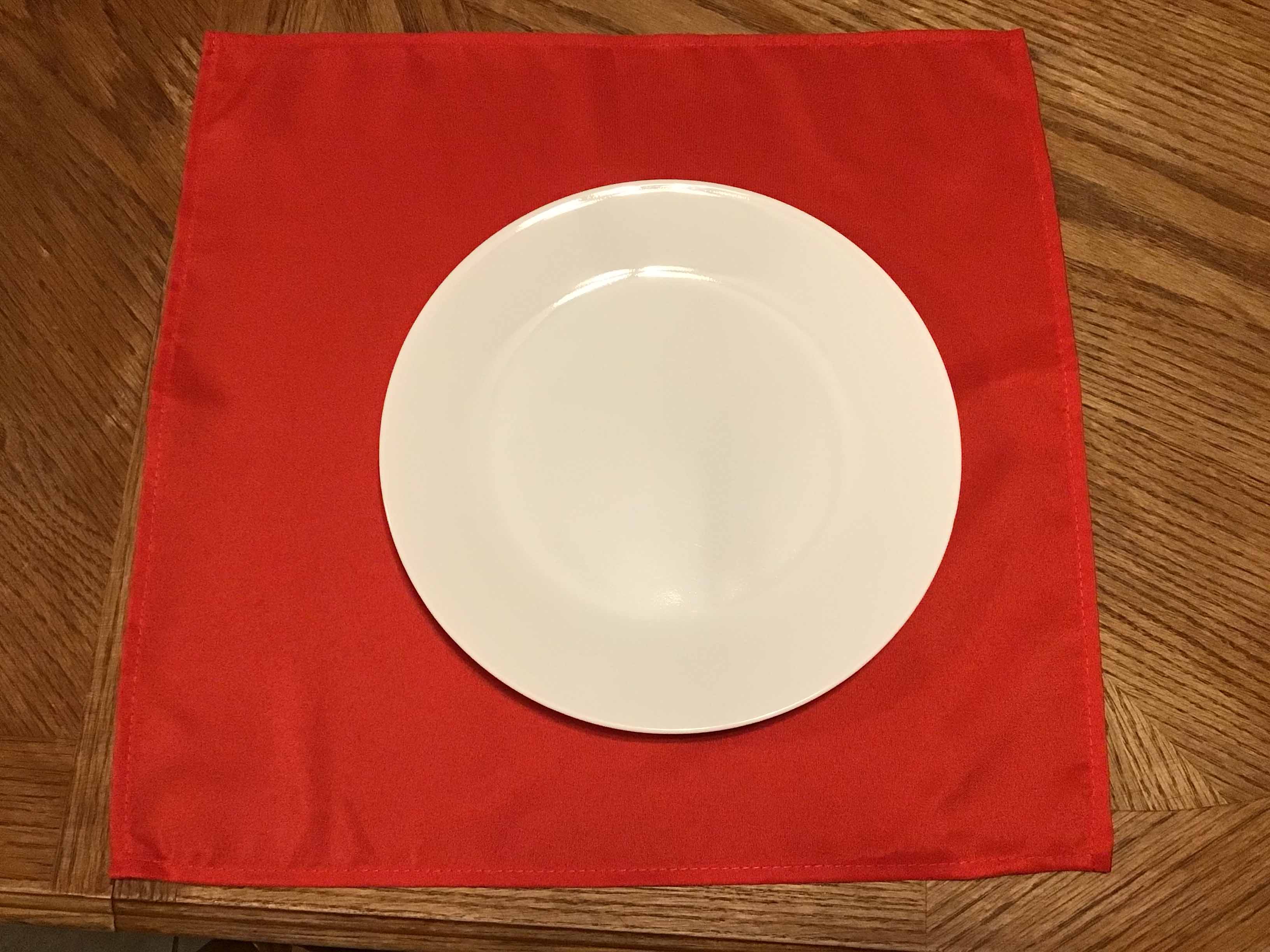 cloth dinner napkins (red) - 17 x 17