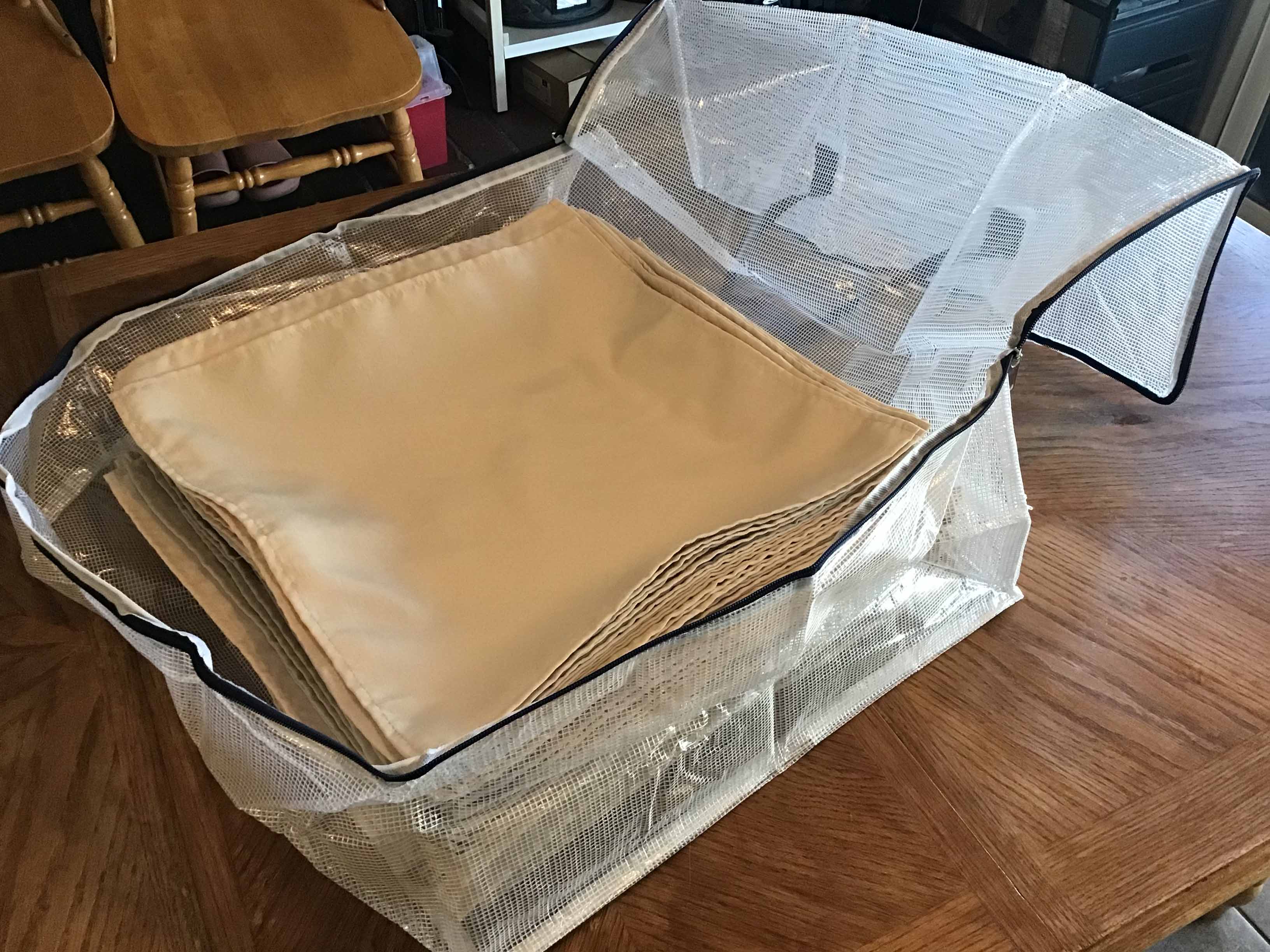 cloth dinner napkins (beige) - 17 x 17