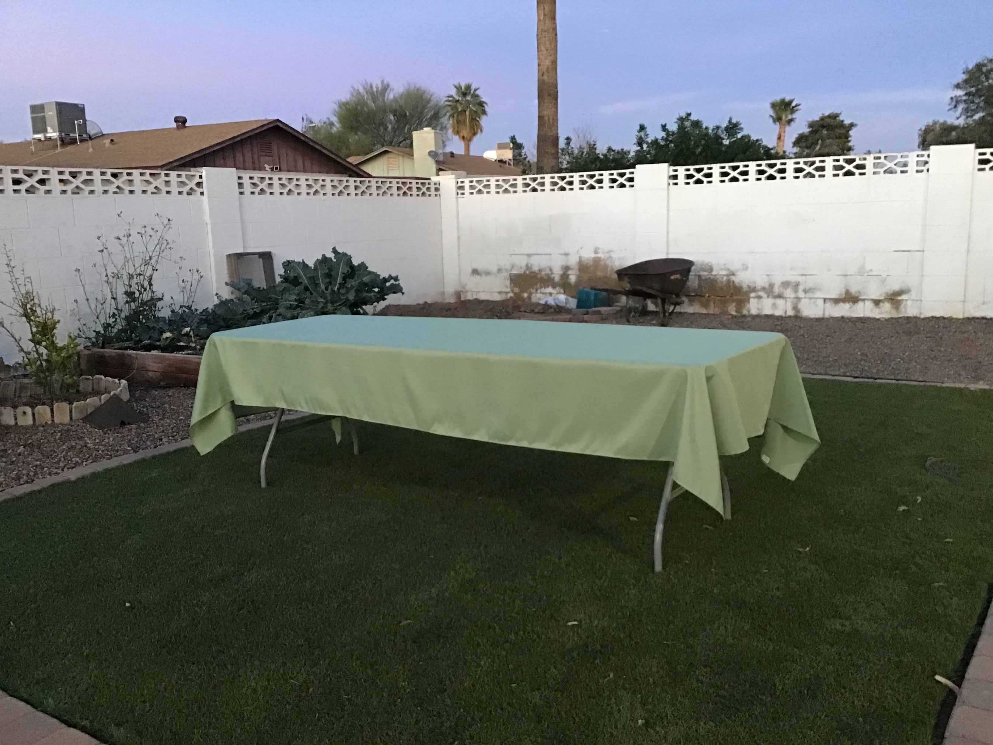 rectangle tablecloths (sage green) - 60 x 126