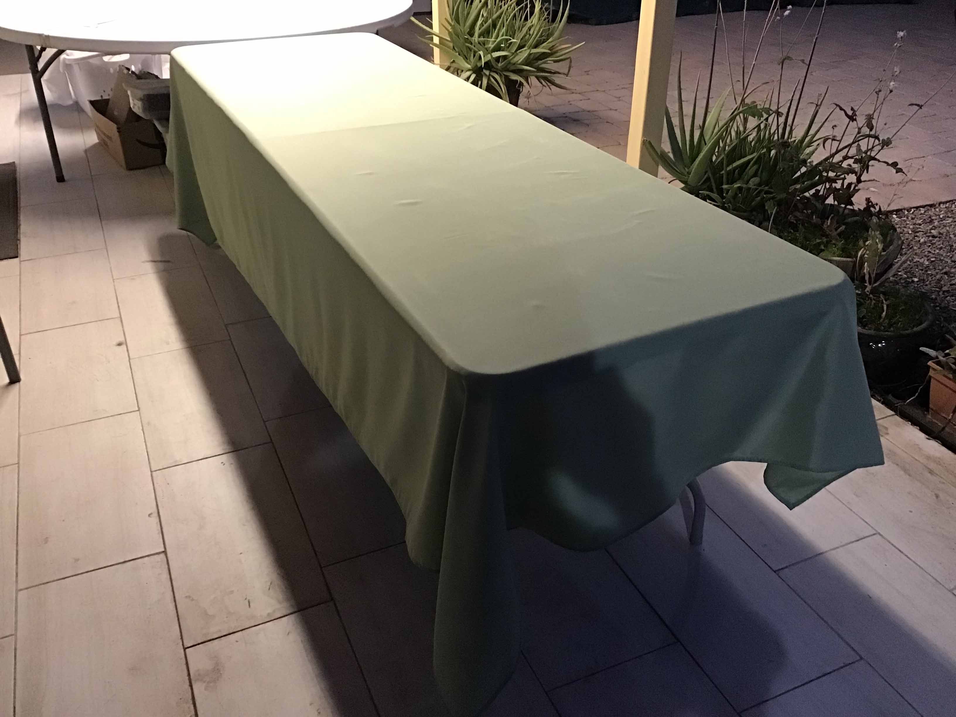 rectangle tablecloths (sage green) - 60 x 126