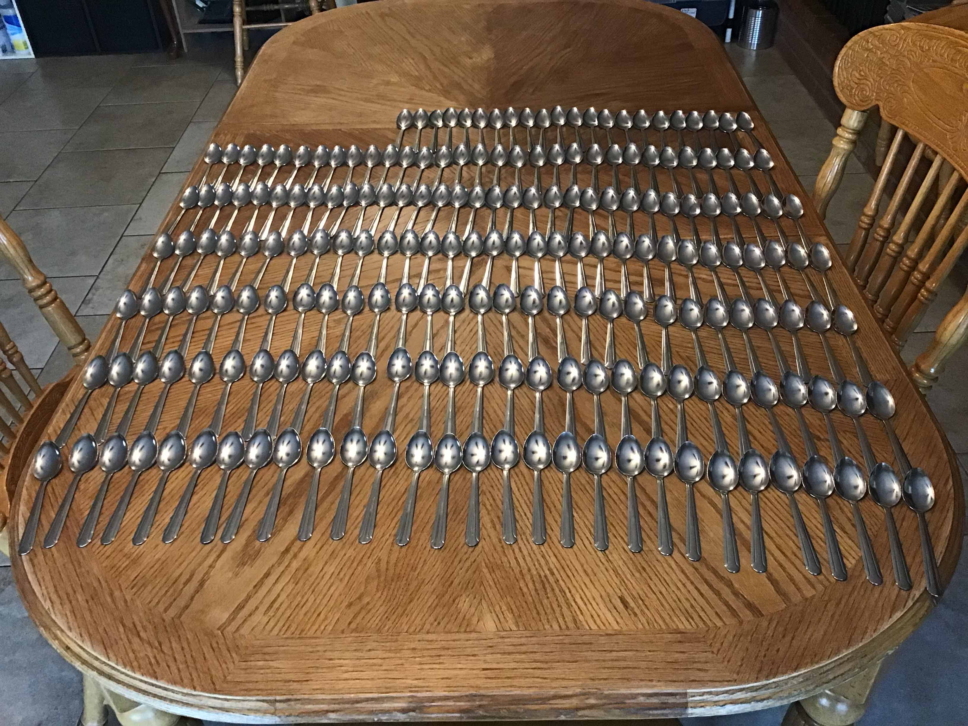 teaspoons (stainless steel, Choice Dominion 5 7/8, 18/0)