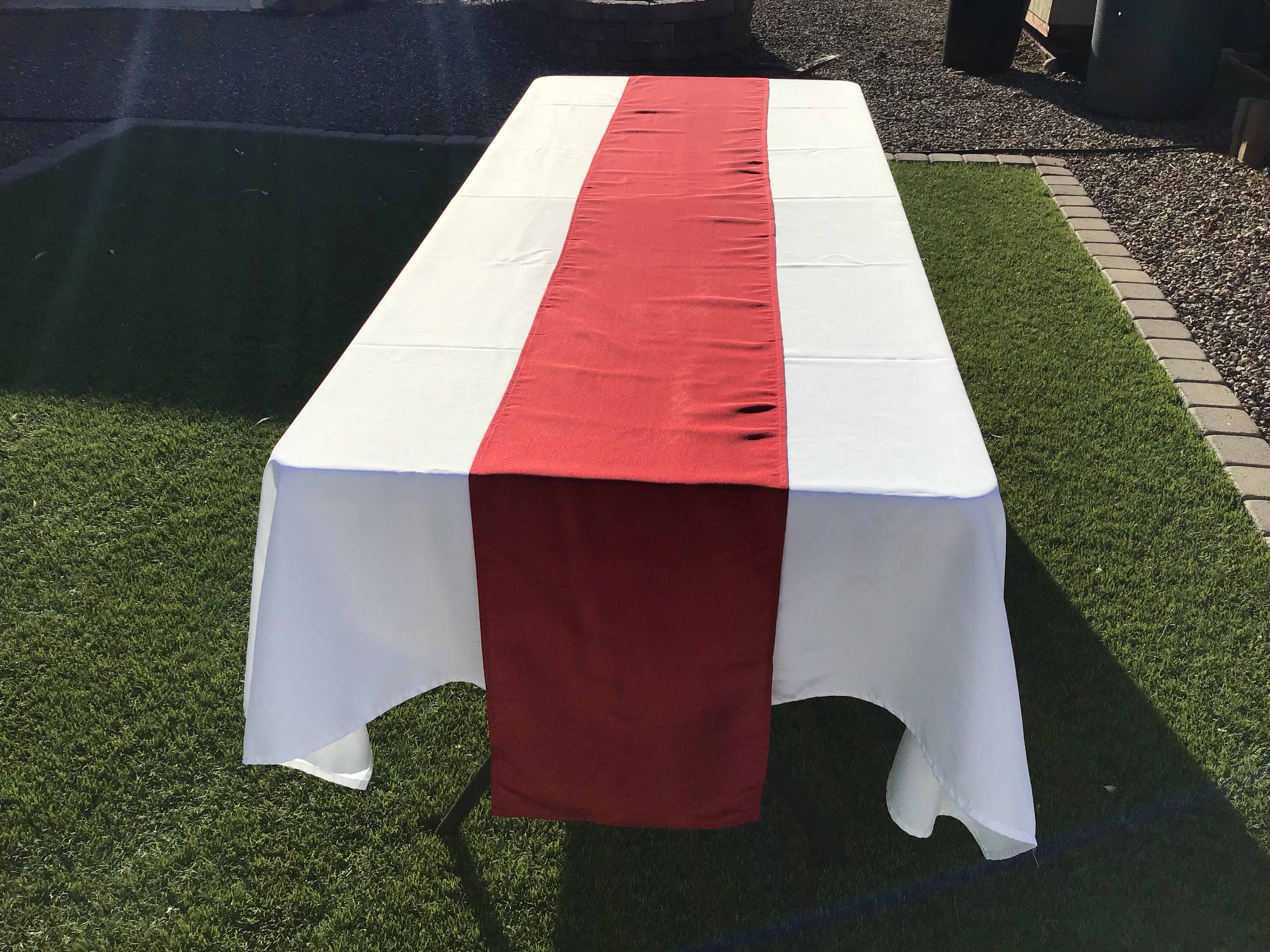 table runners (apple red) - 12 x 108