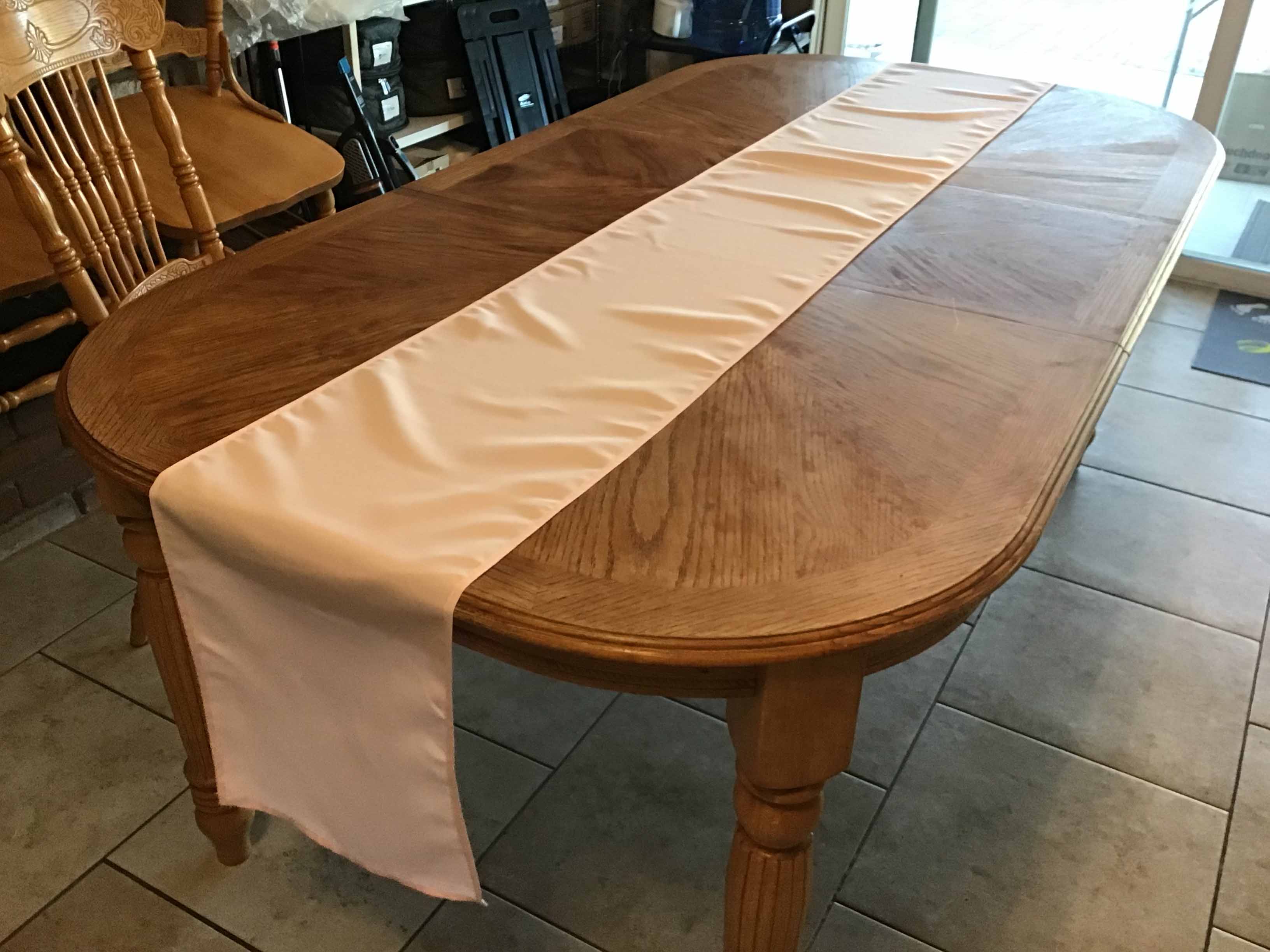 table runners (pastel pink) - 12 x 108