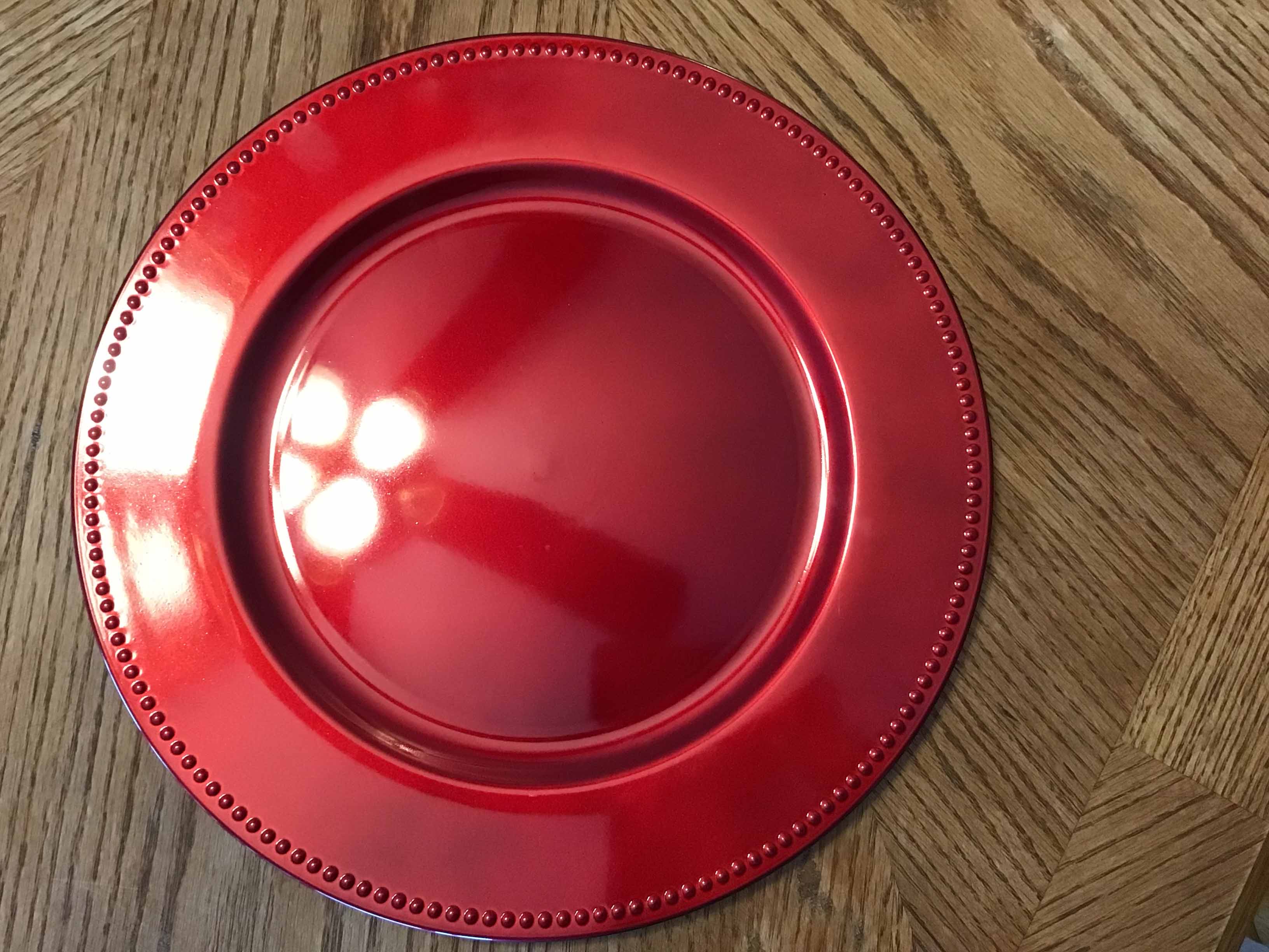 charger plates (red) - 13