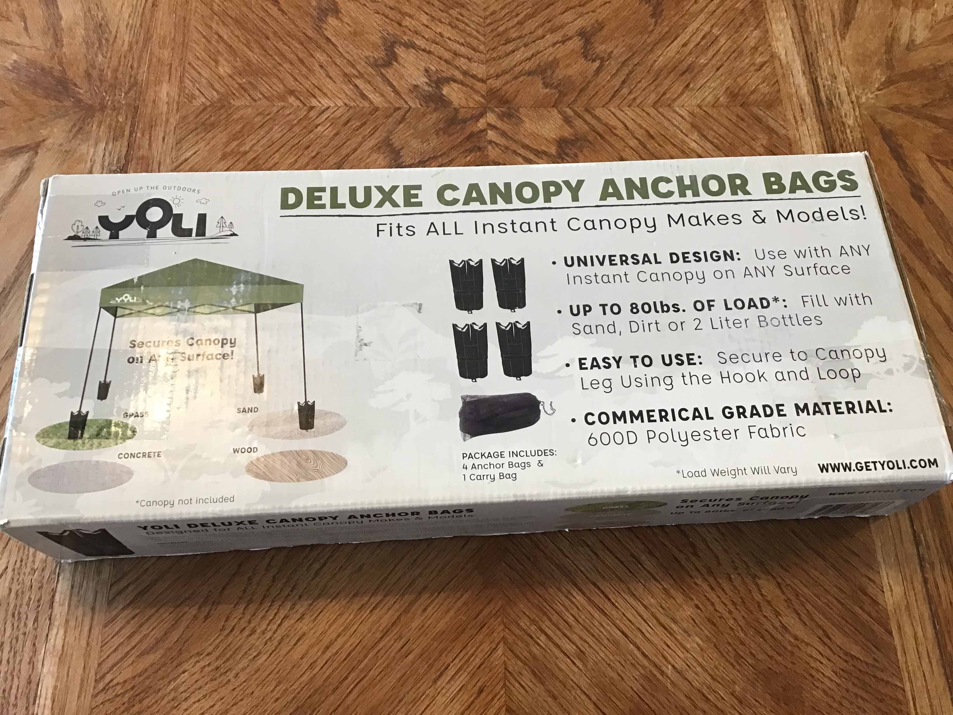 deluxe canopy anchor bags
