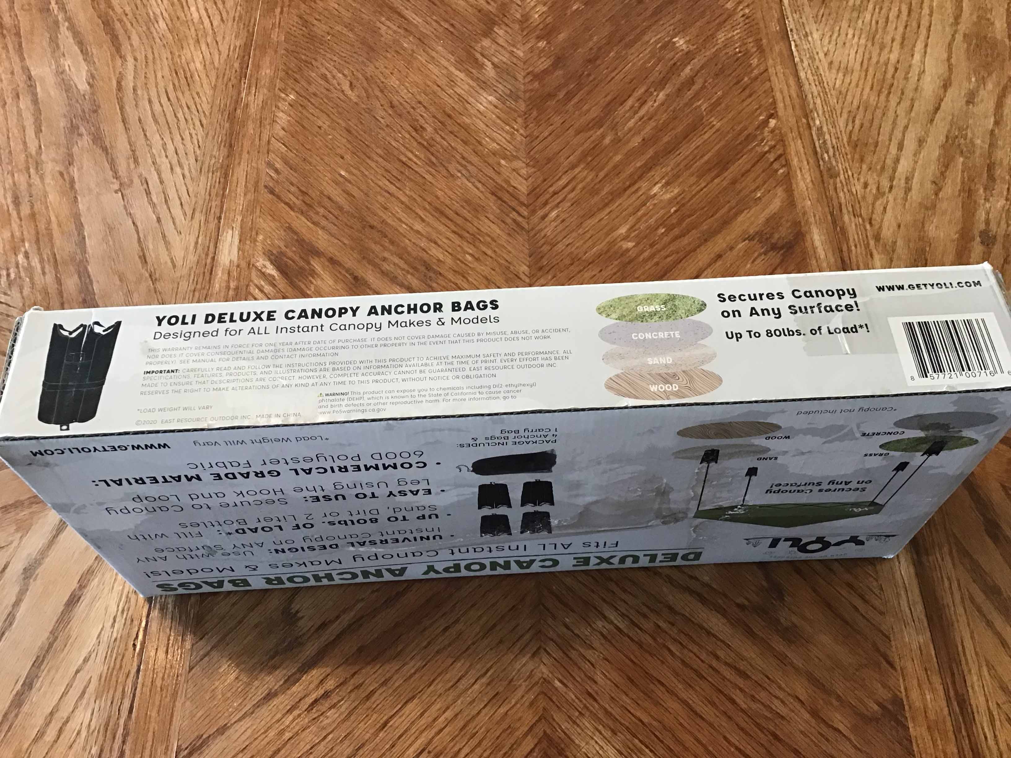 deluxe canopy anchor bags