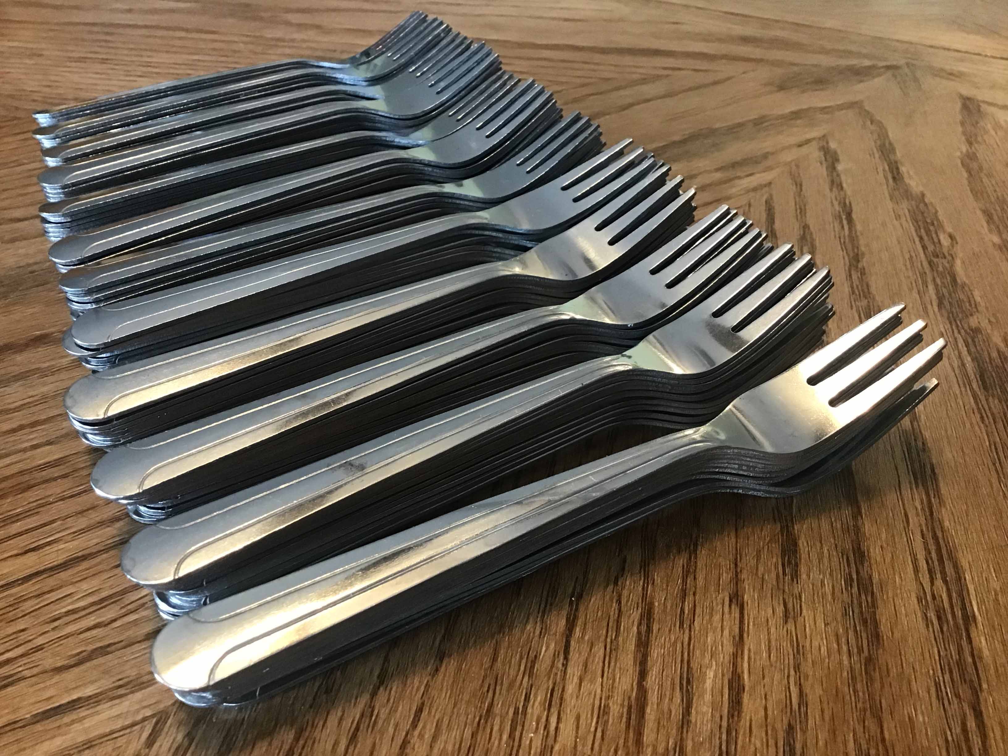 cocktail forks / oyster forks (stainless steel, Choice Dominion, 5 5/8, 18/0)