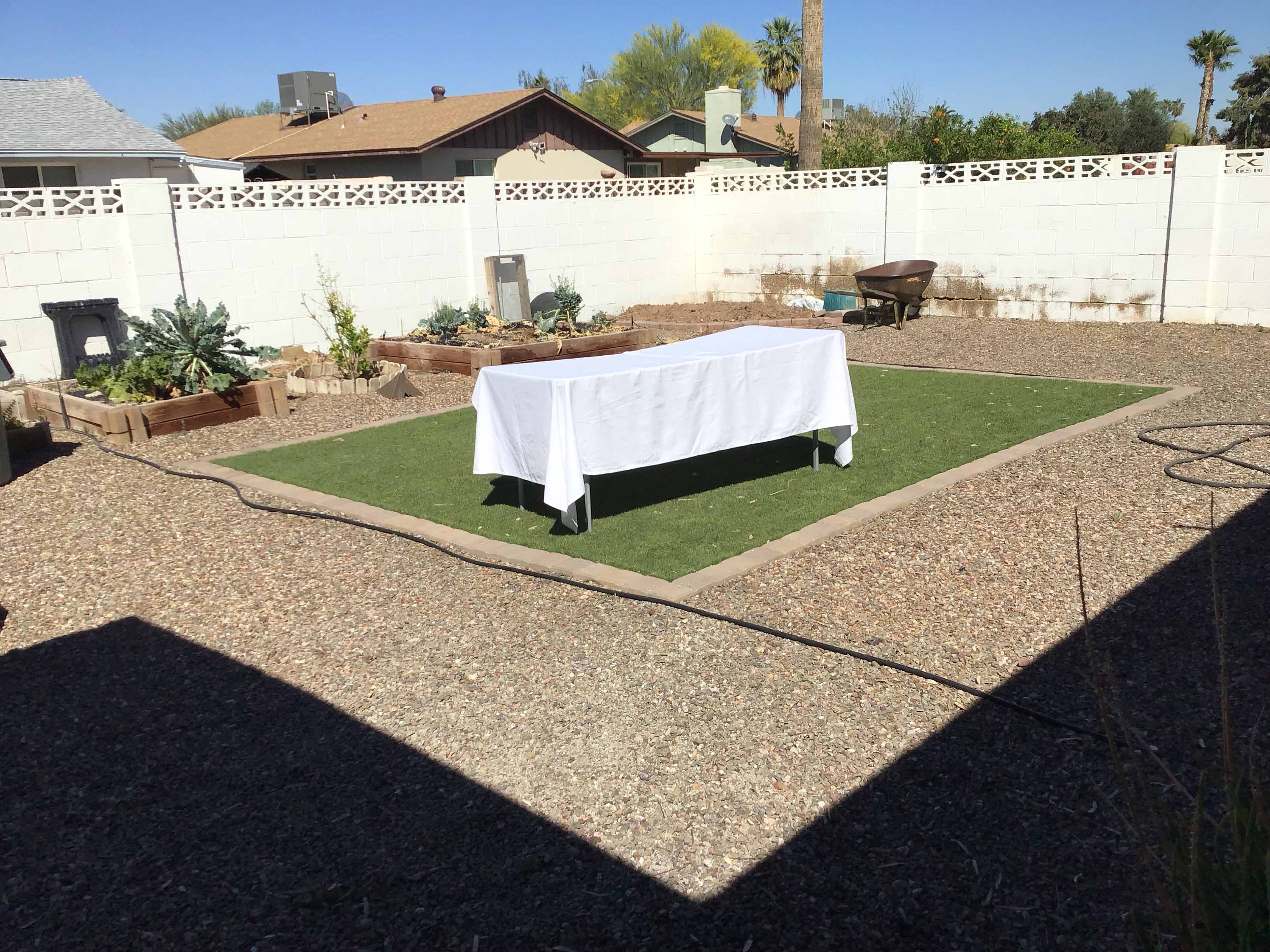 rectangle tablecloths (white, cotton and polyester) - 53 x 114