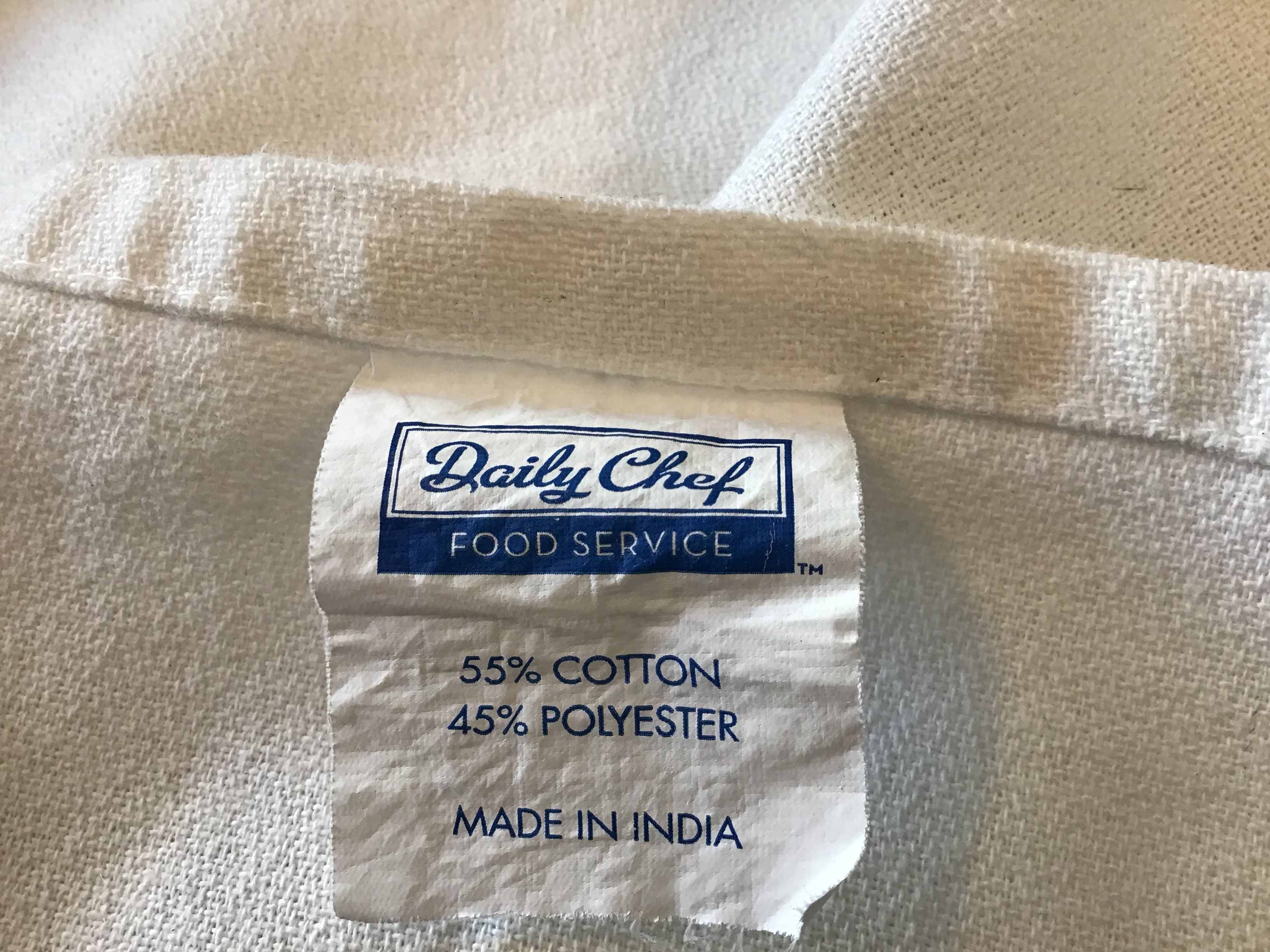 rectangle tablecloths (white, cotton and polyester) - 53 x 114