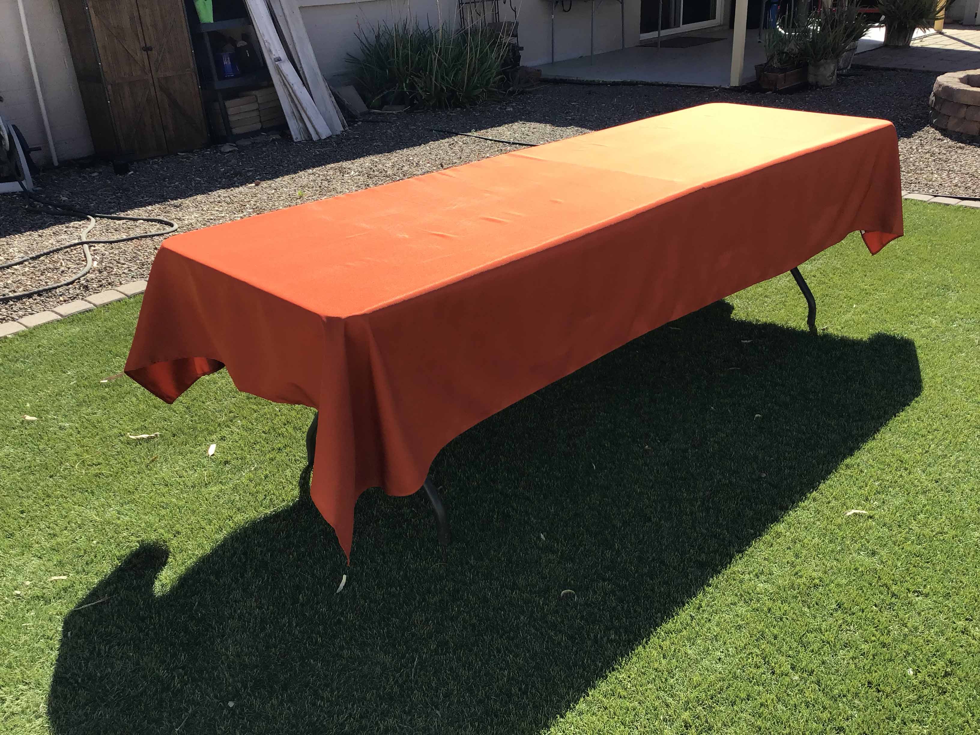 rectangle tablecloths (rust) - 60 x 120