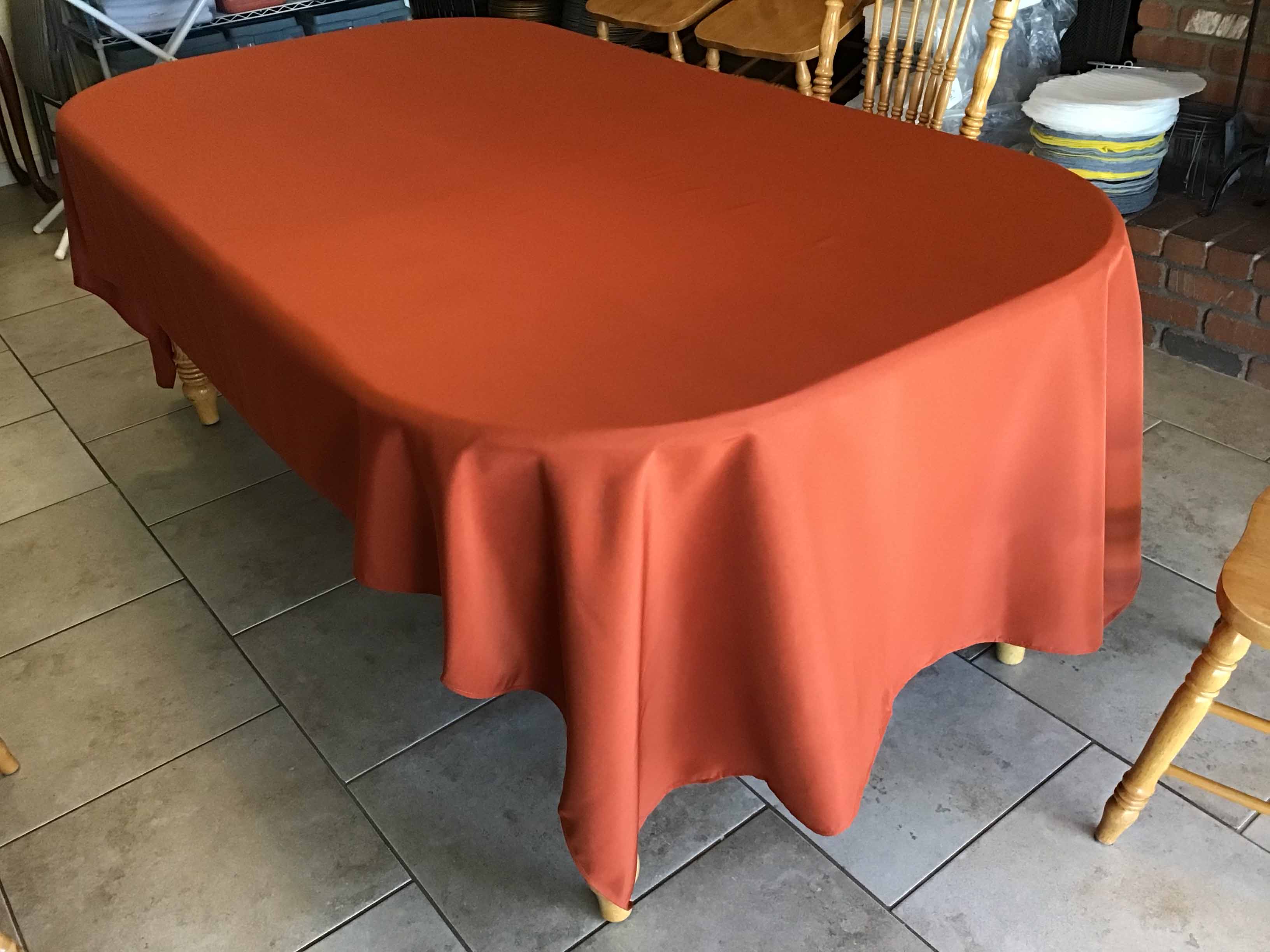 rectangle tablecloths (rust) - 60 x 120