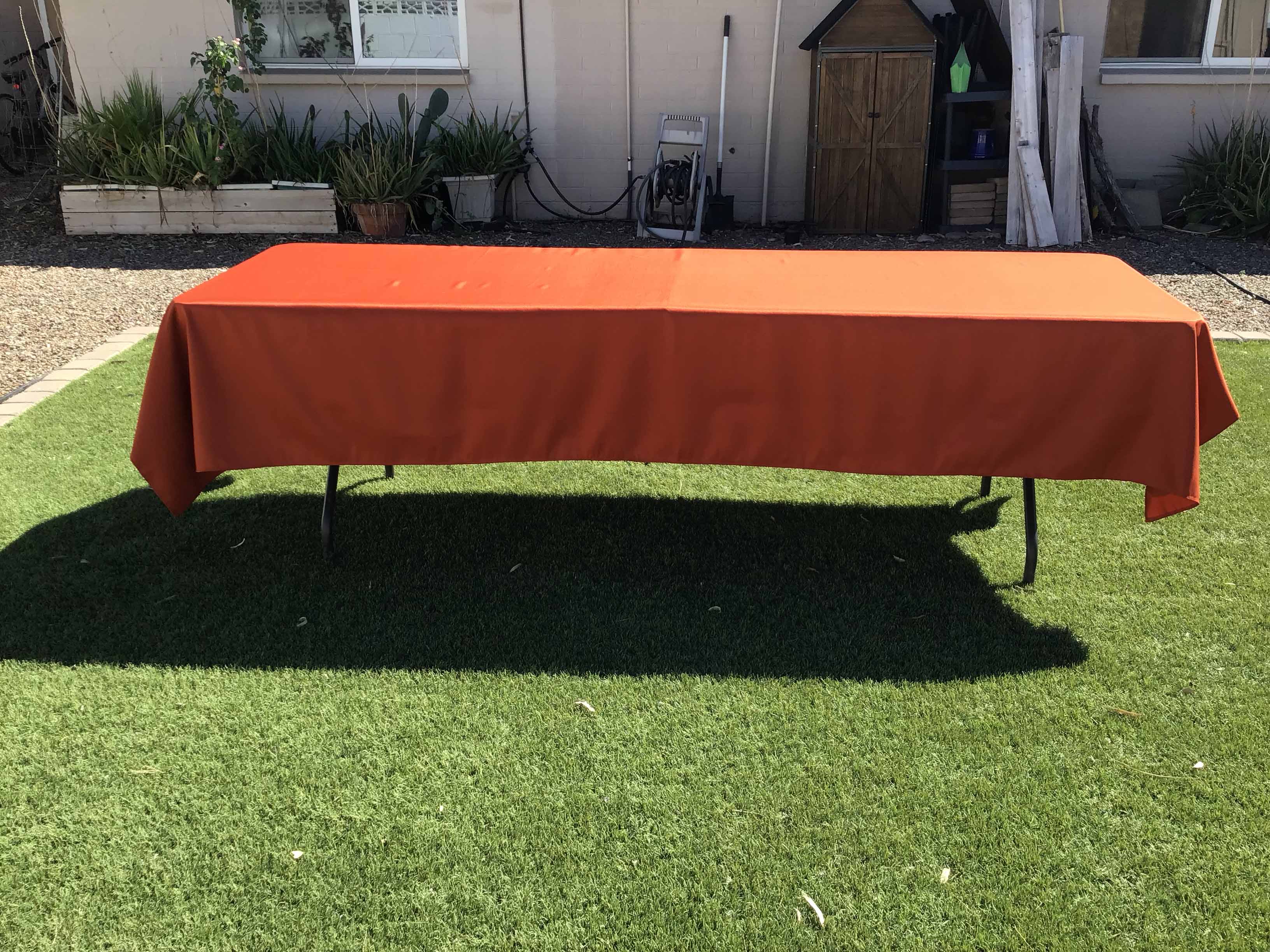 rectangle tablecloths (rust) - 60 x 120