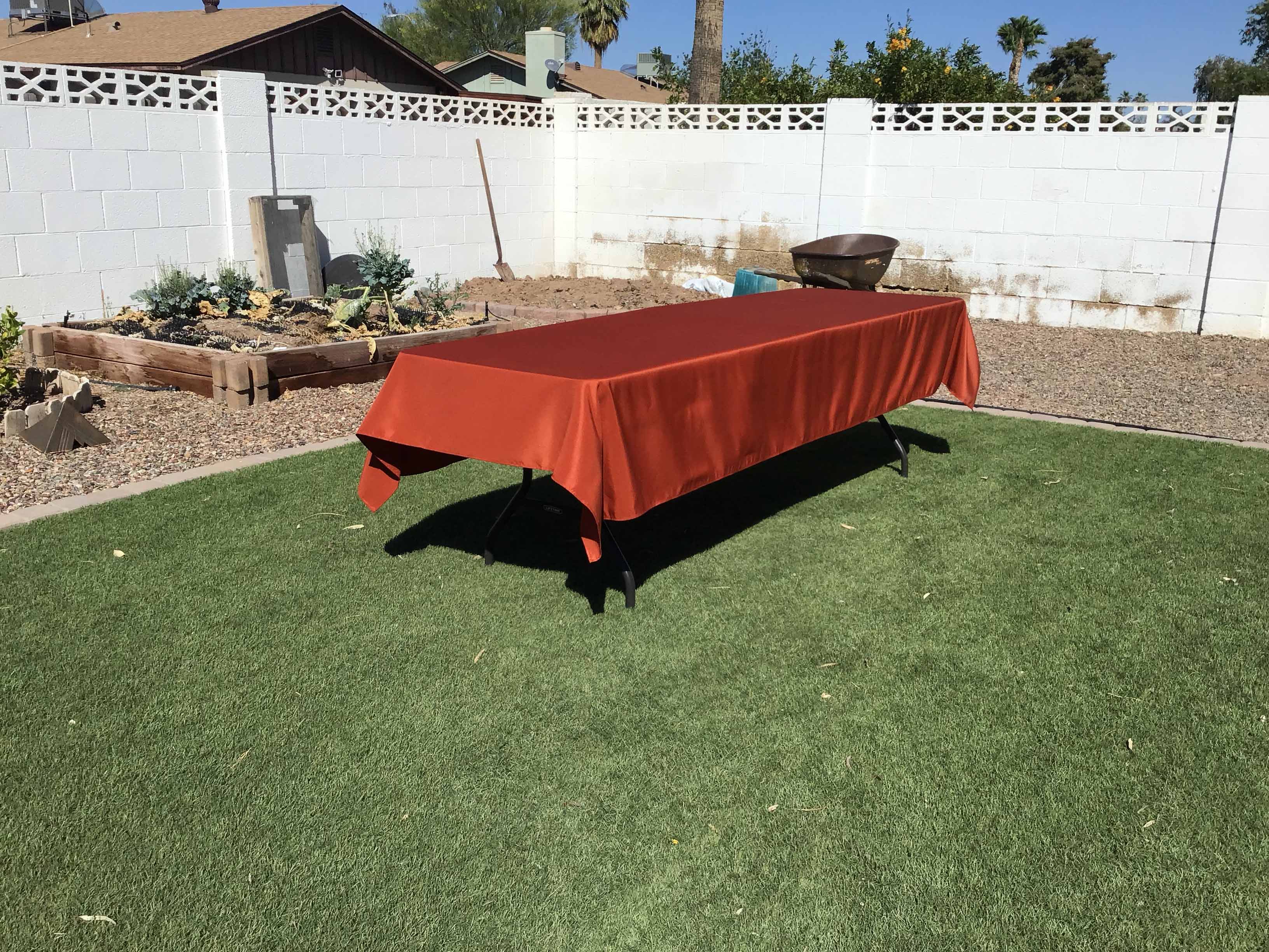 rectangle tablecloths (rust) - 60 x 120