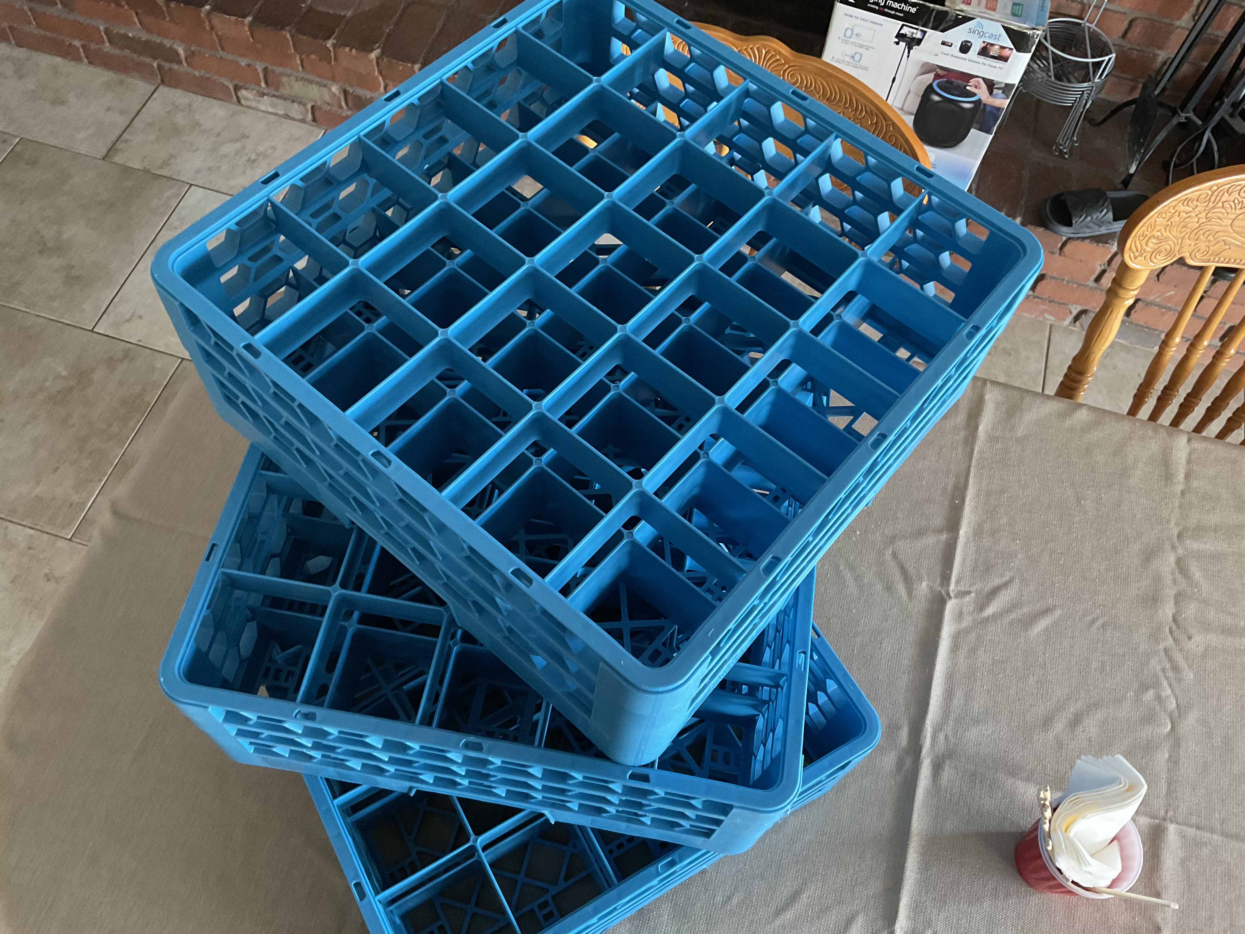 glass racks (25-compartment) - 7 high