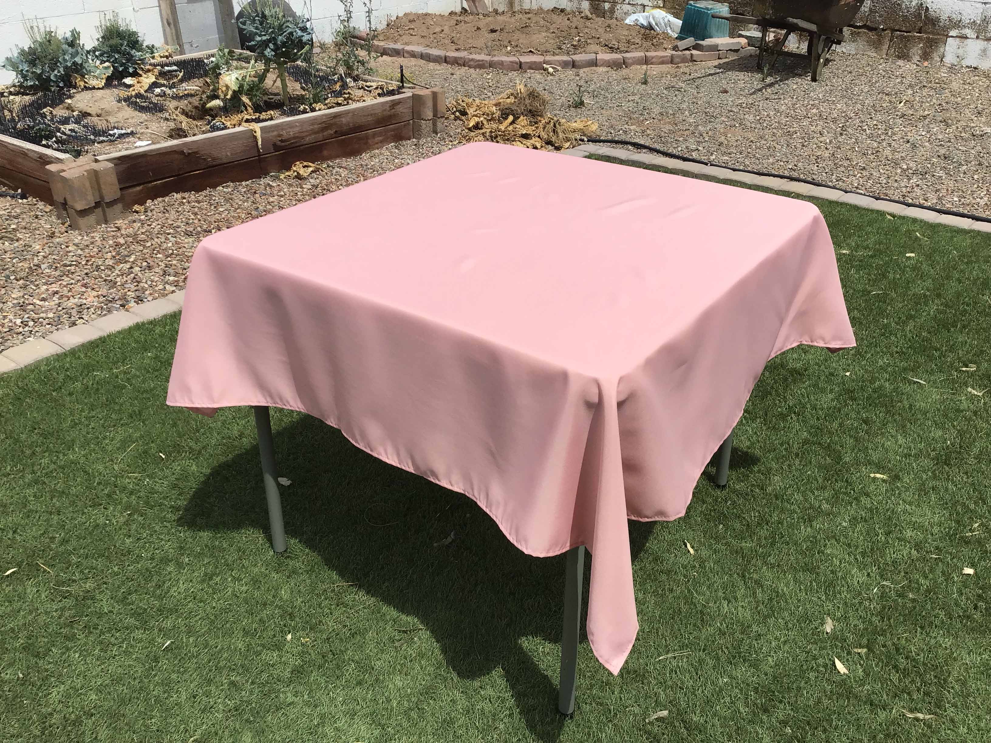 square tablecloths (dusty rose) - 54