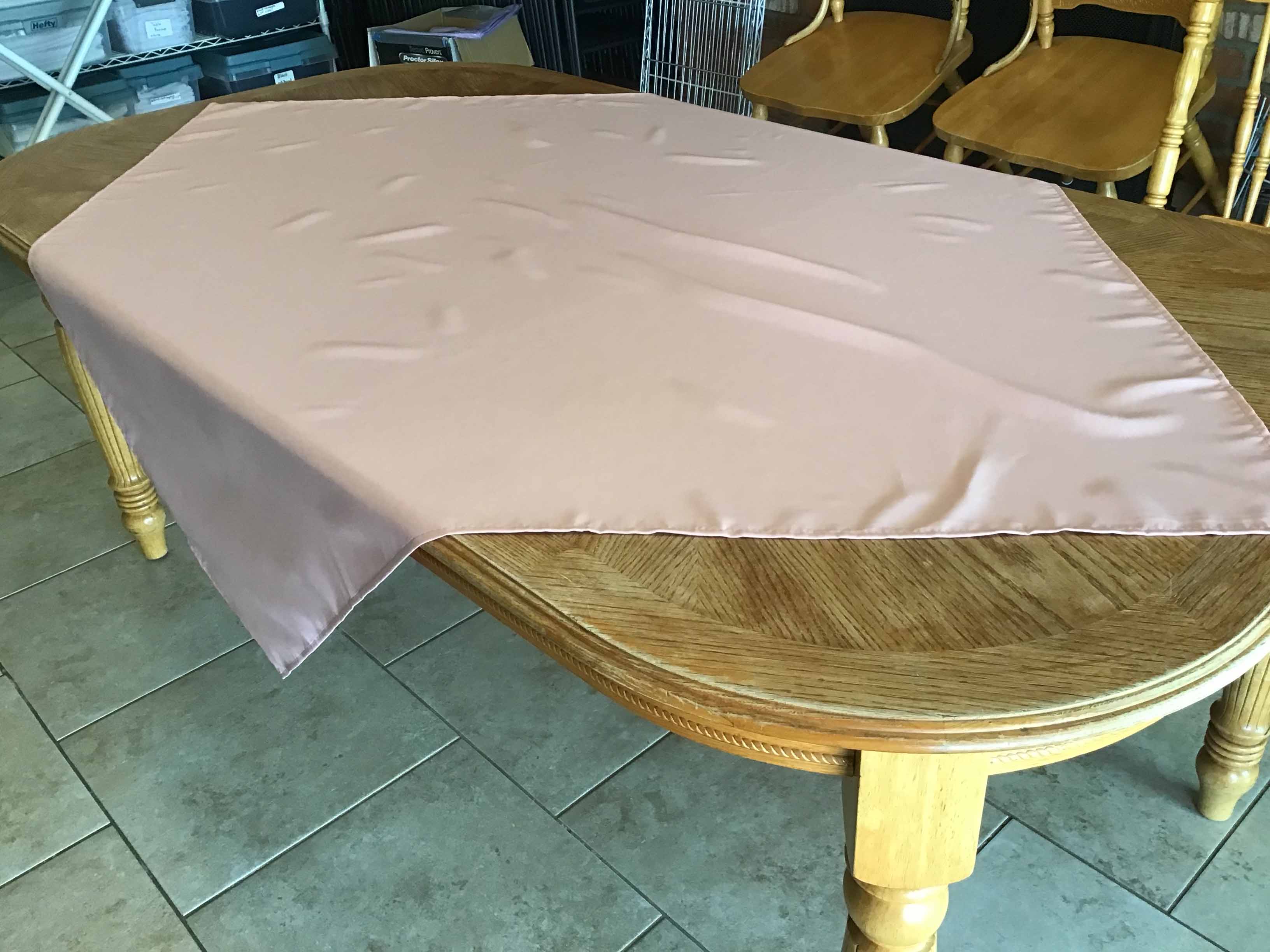 square tablecloths (dusty rose) - 54