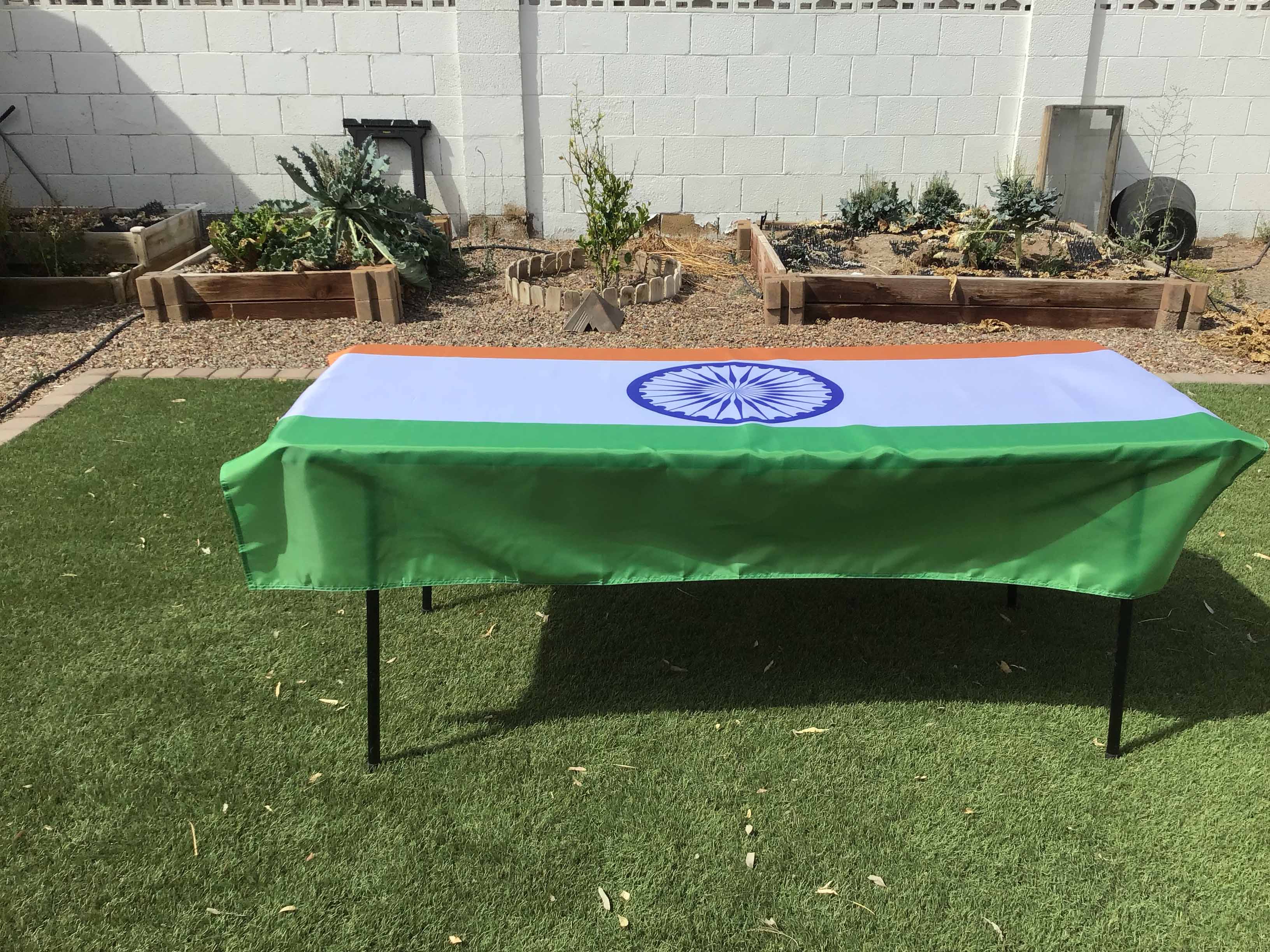 rectangle tablecloths (flag of India) - 56 x 76