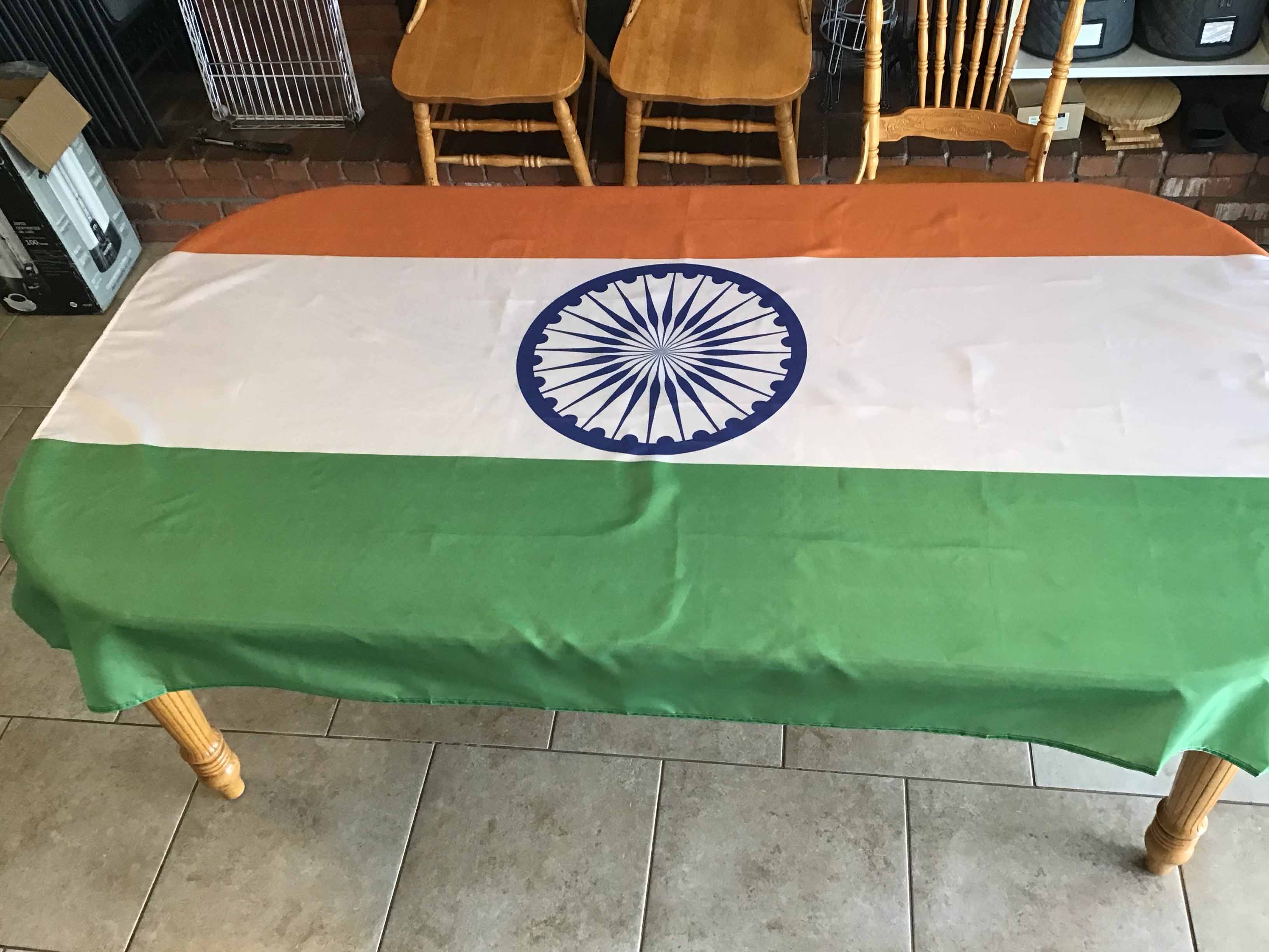 rectangle tablecloths (flag of India) - 56 x 76
