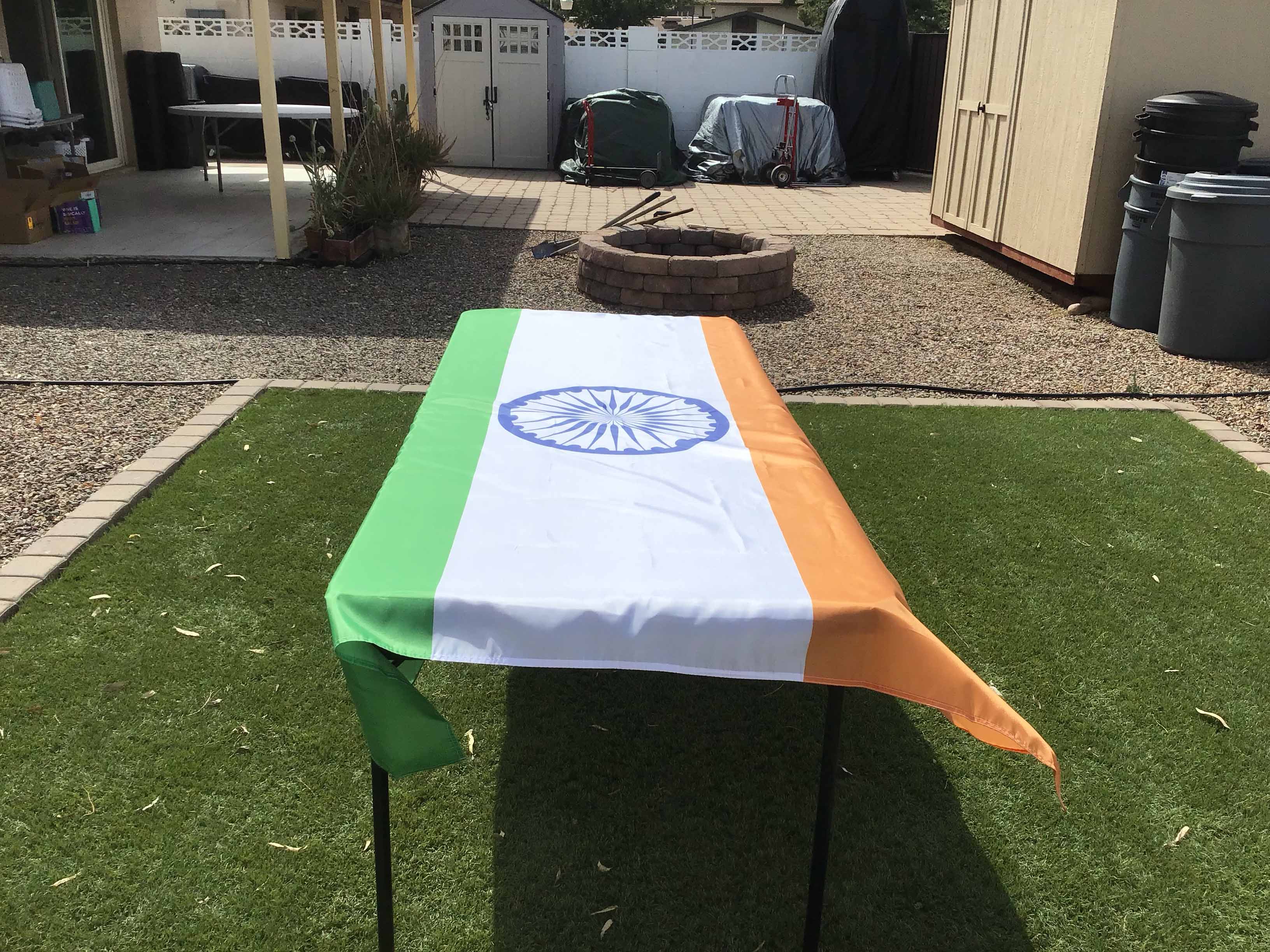 rectangle tablecloths (flag of India) - 56 x 76