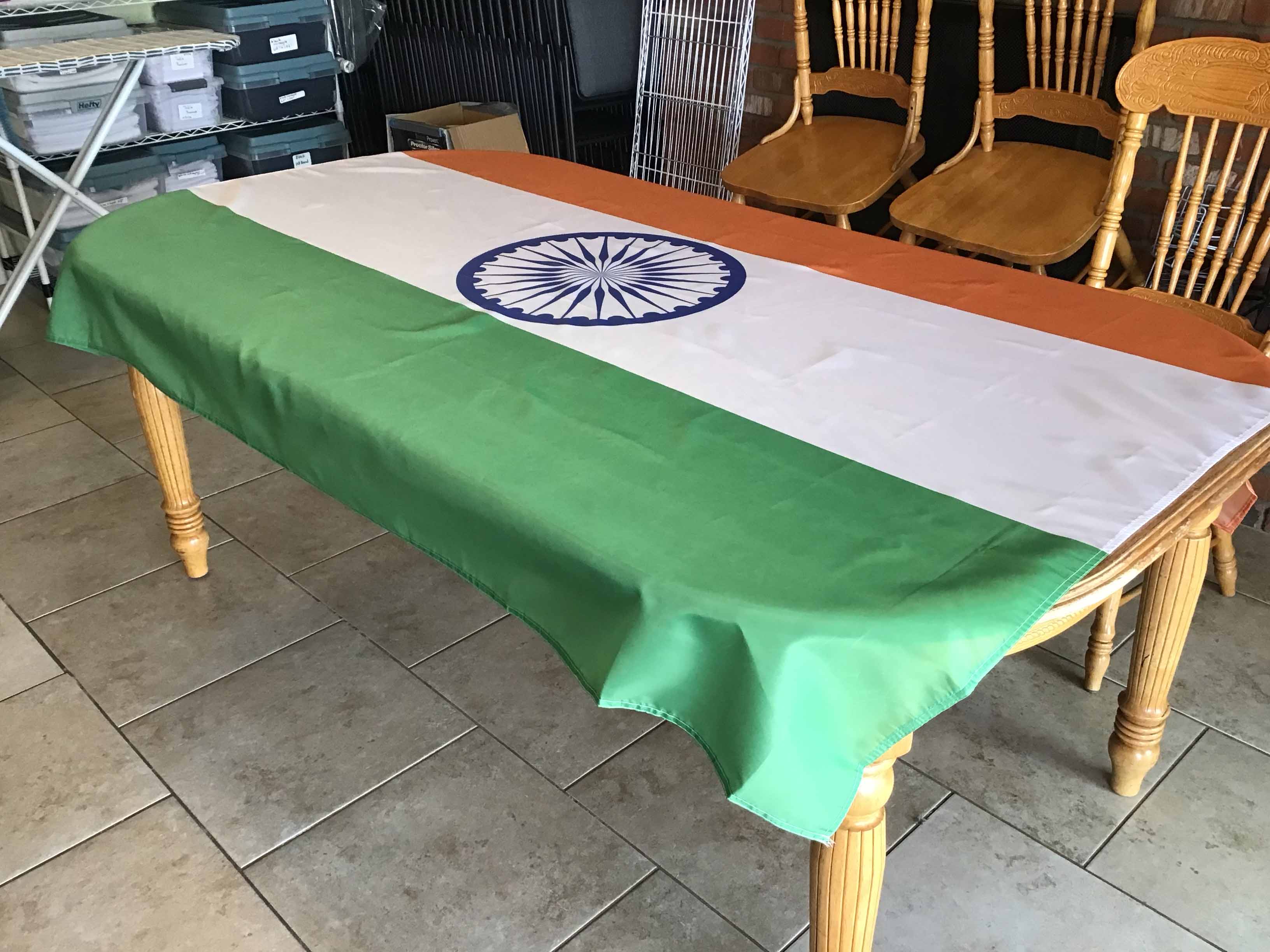 rectangle tablecloths (flag of India) - 56 x 76