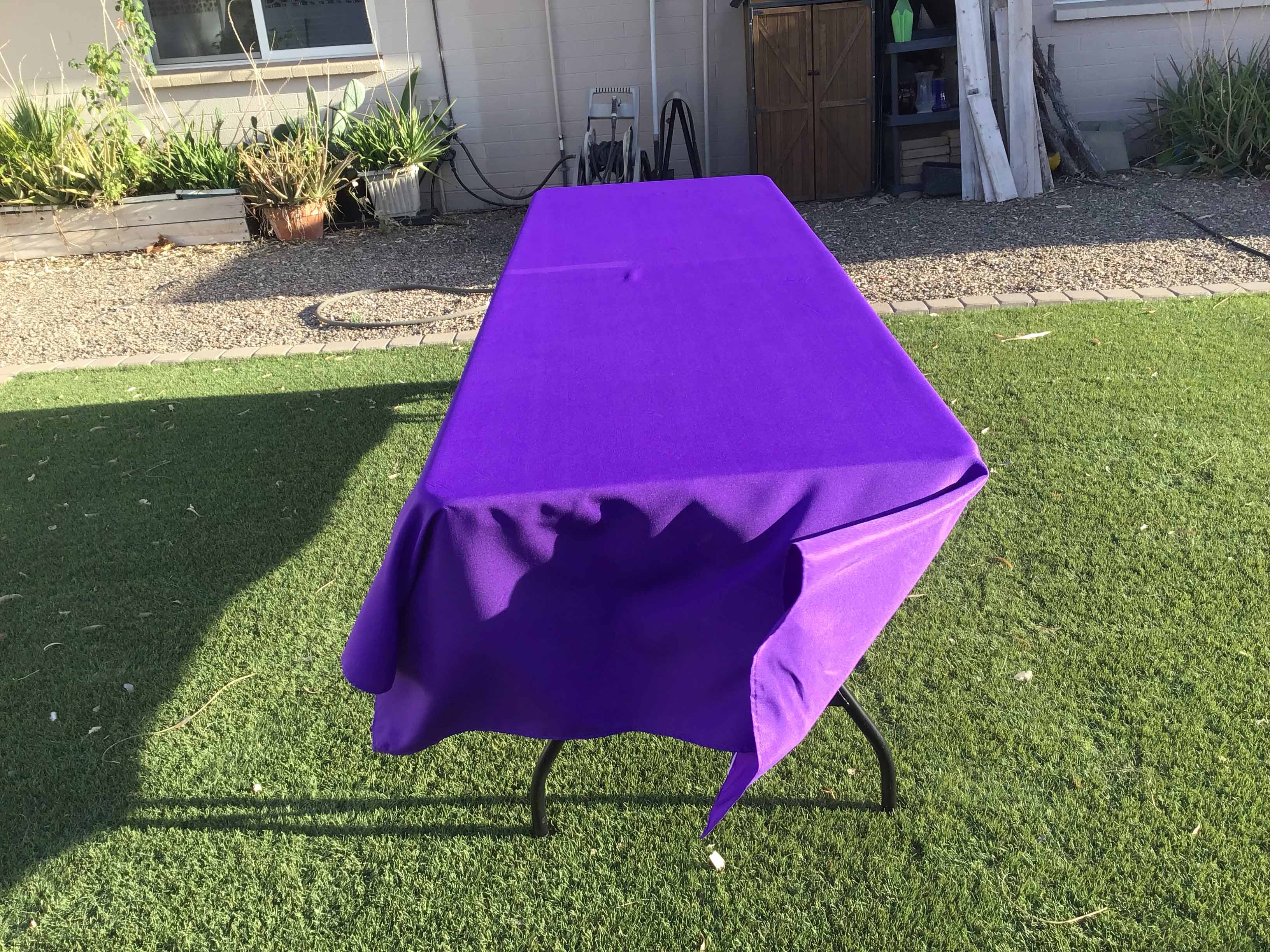 rectangle tablecloths (purple) - 60 x 126