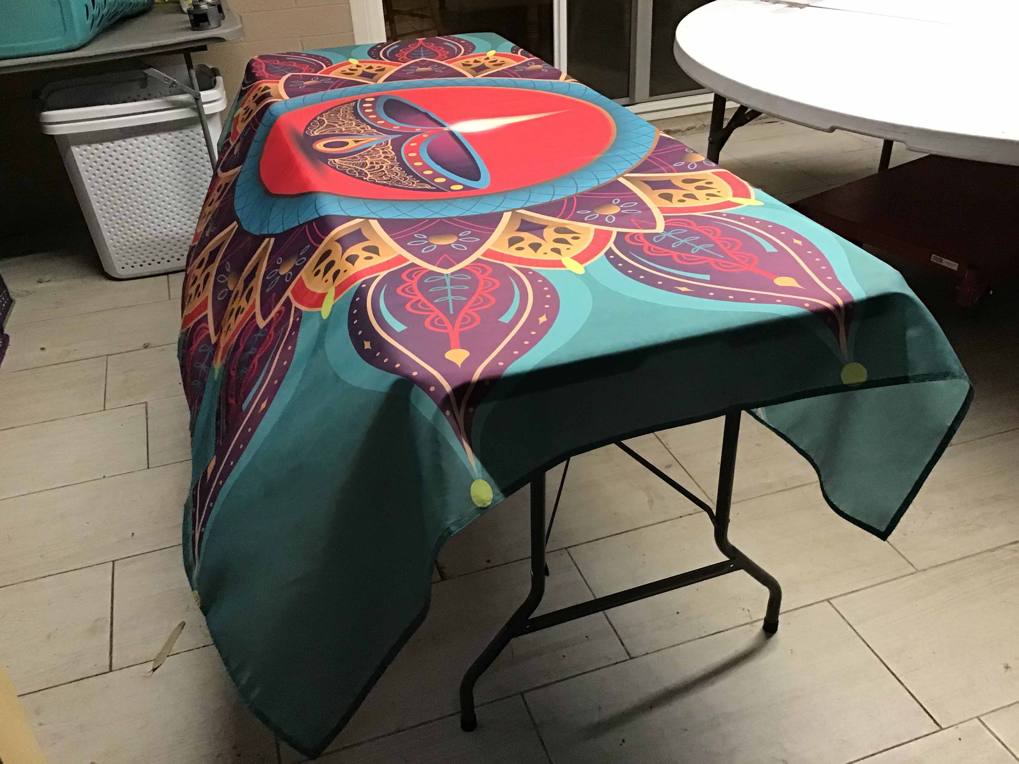 rectangle tablecloths / backdrop (Diwali Festival of Lights) - 60 x 84