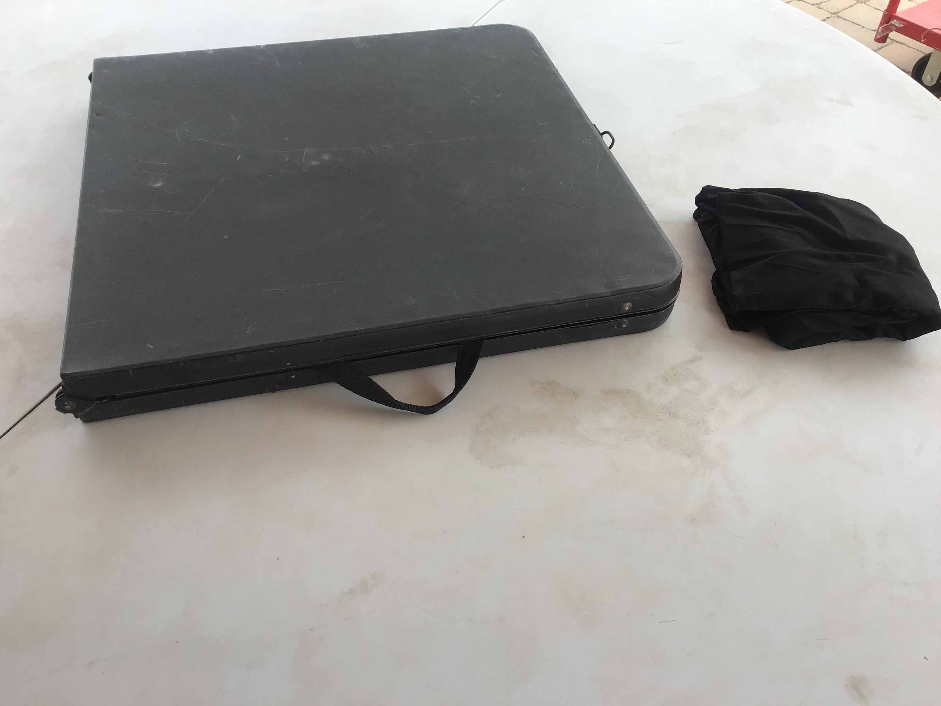 stretch spandex rectangle tablecloths (black) - for 4-ft. table