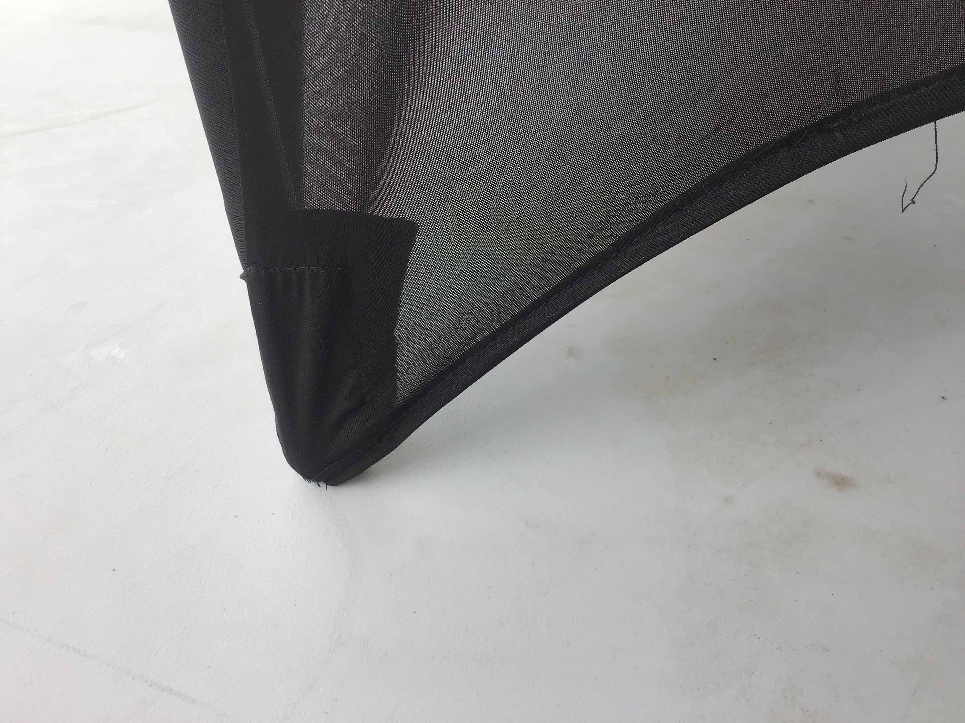 stretch spandex rectangle tablecloths (black) - for 4-ft. table