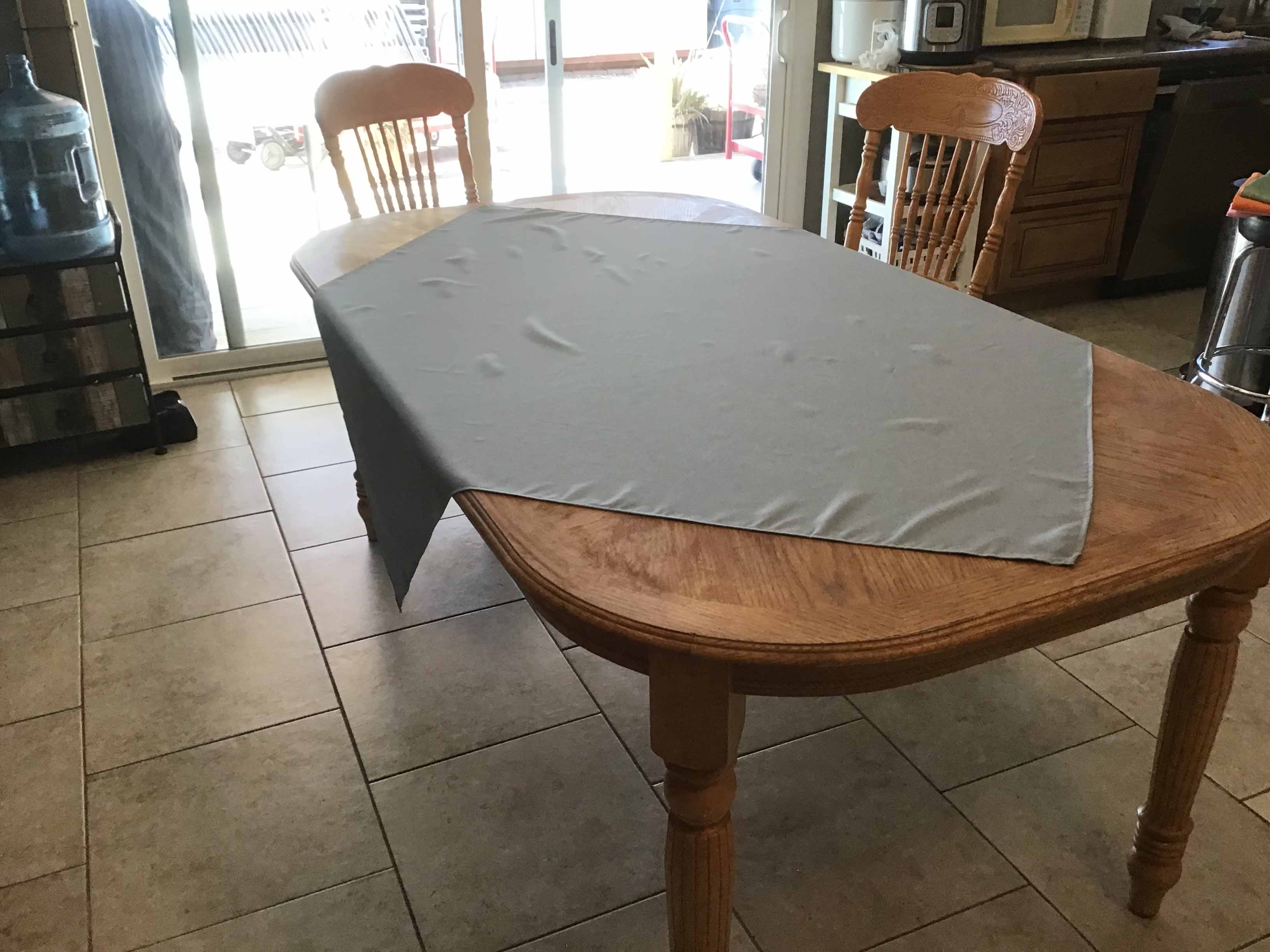 square tablecloths (dusty blue) - 54